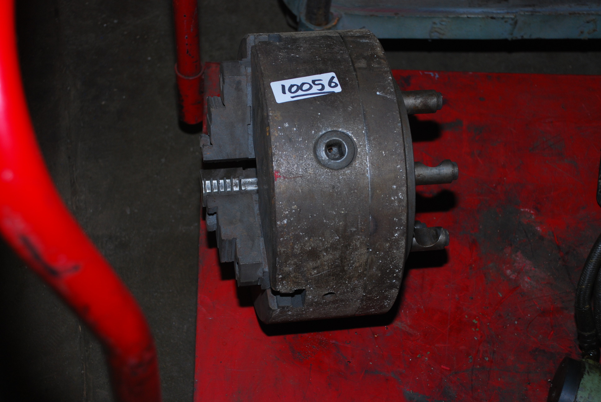 Rohm Big Bore 12 inch Three Jaw Lathe chuck with D18 Camlock Mount.