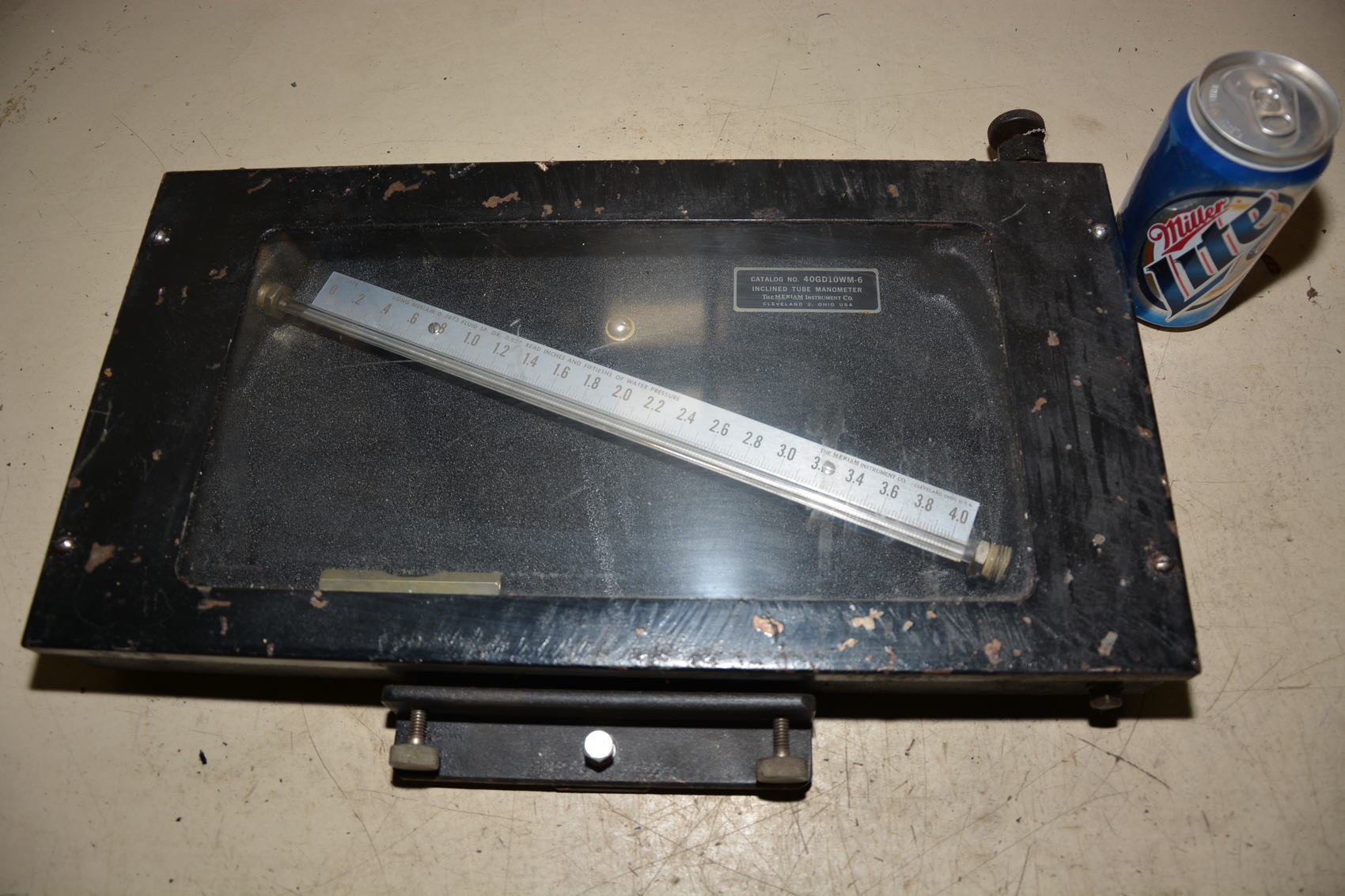 Meriam Inclined Tube Manometer 40GD10WM-6 Draft Gauge