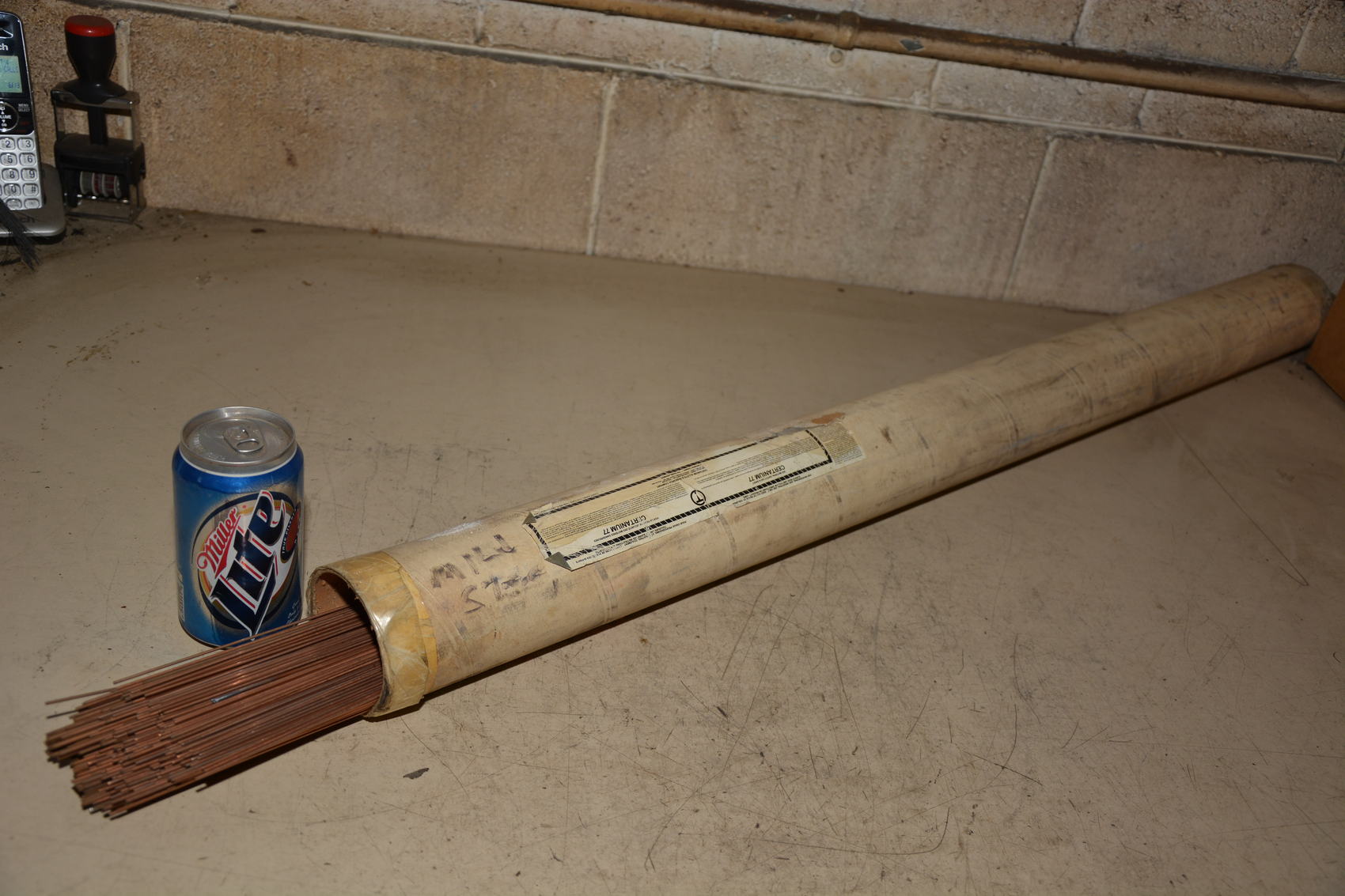 18 lbs, 1/16 Certanium Mild Steel TIG Welding Filler Rod Wire