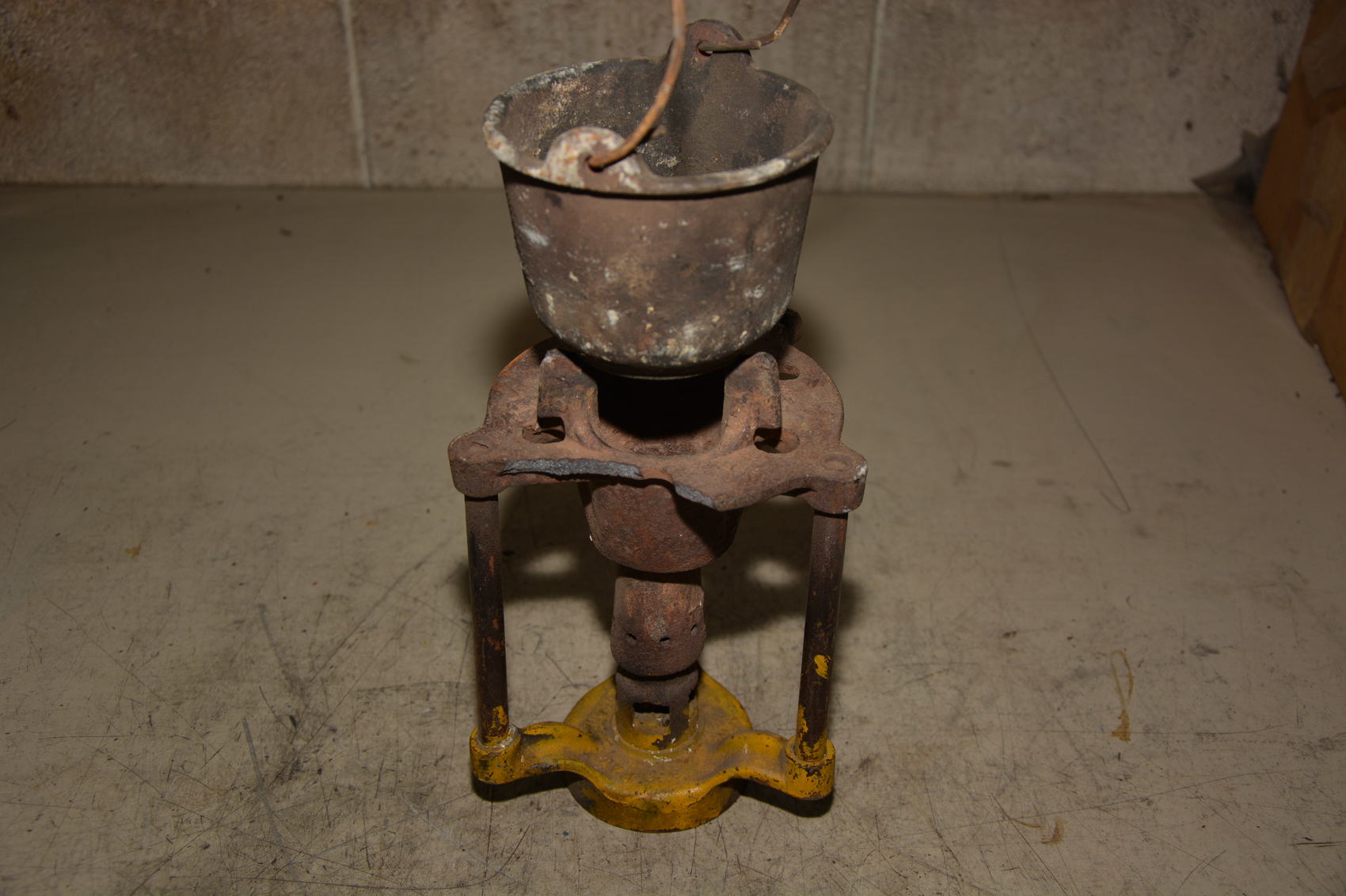 Antique Lead Melting Pot, Cast Iron, Propane, Blacksmith Anvil