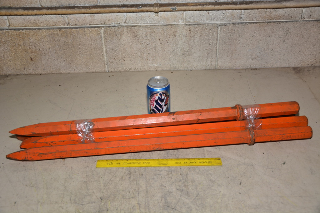 NEW Brunner and Lay Concrete Bits, 1-1/4" Driver End, (4) Bits