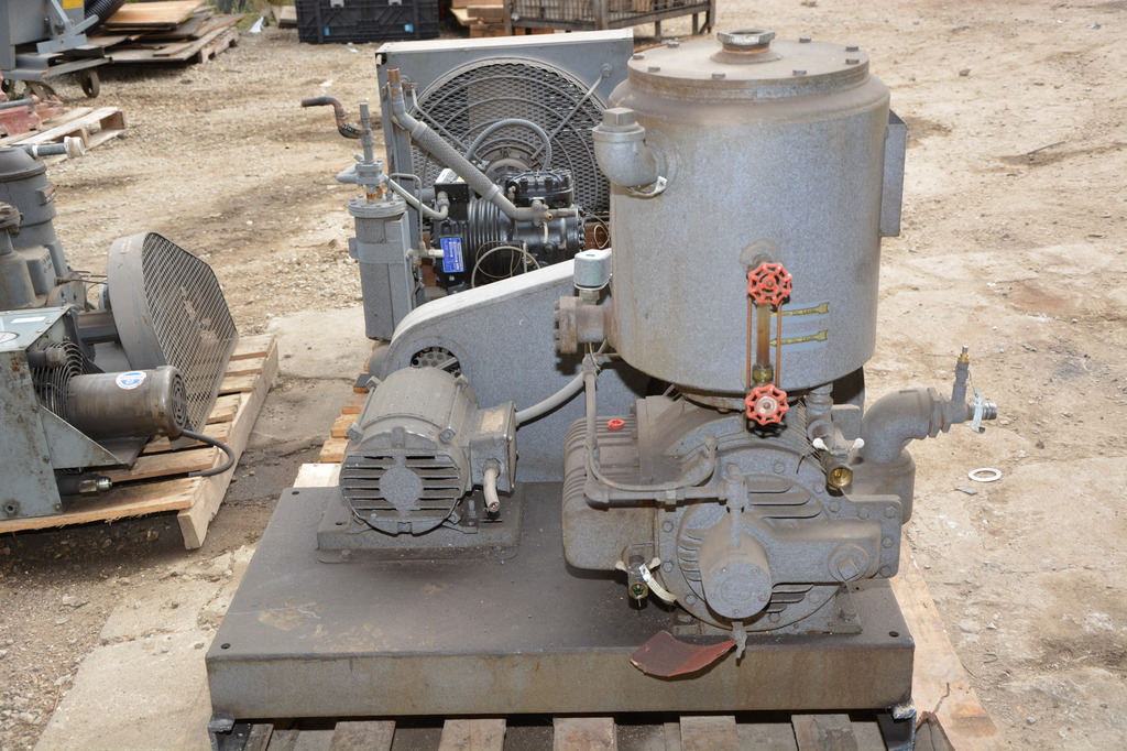 Beach Russ Vacuum Pump, Size 50D, M2101 Pump Body, 3 HP AC Motor