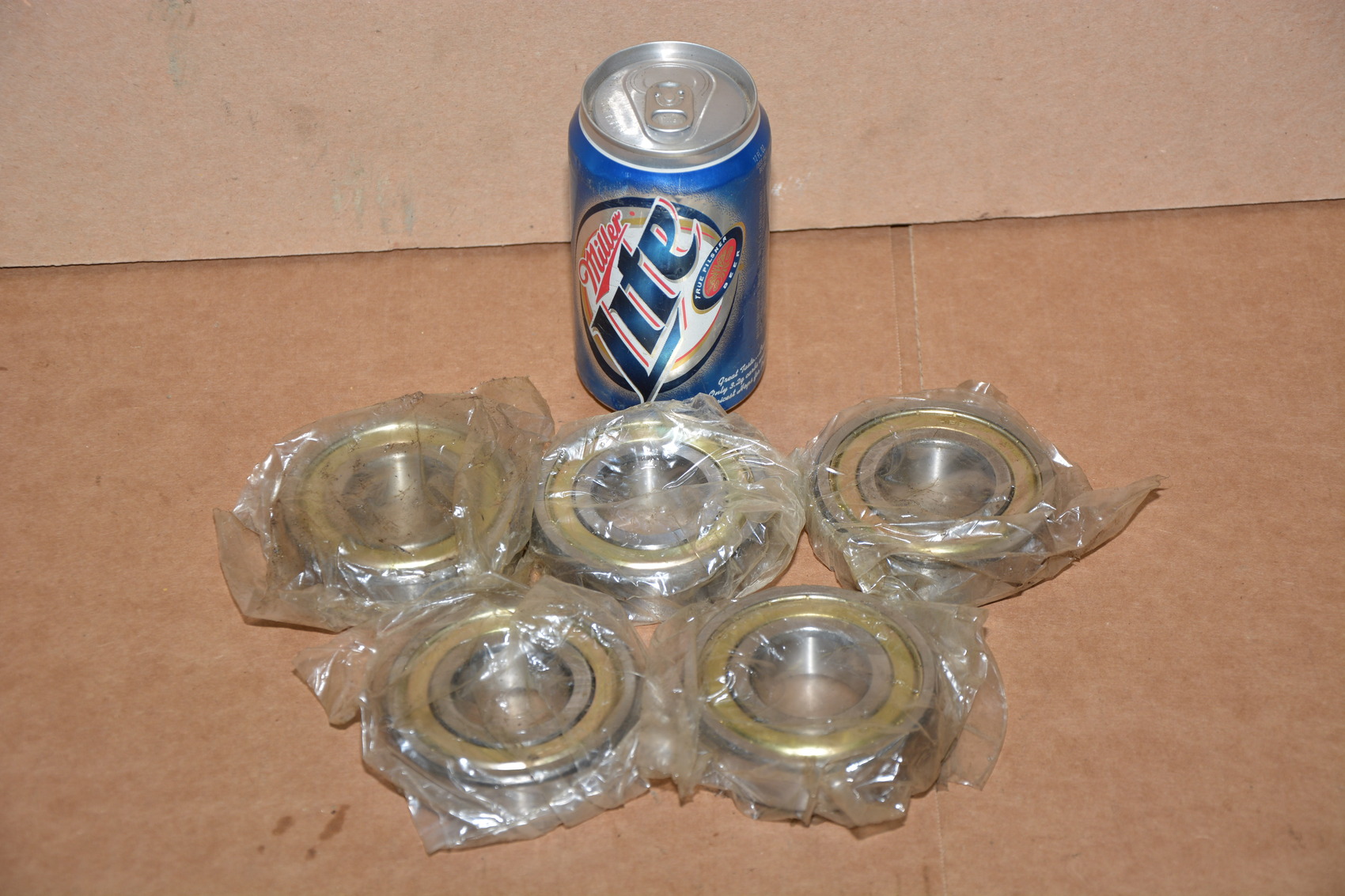 NEW,5,HRB Type 6307-Z Ball Bearings, (5) NEW Bearings, 3-1/8" Diameter