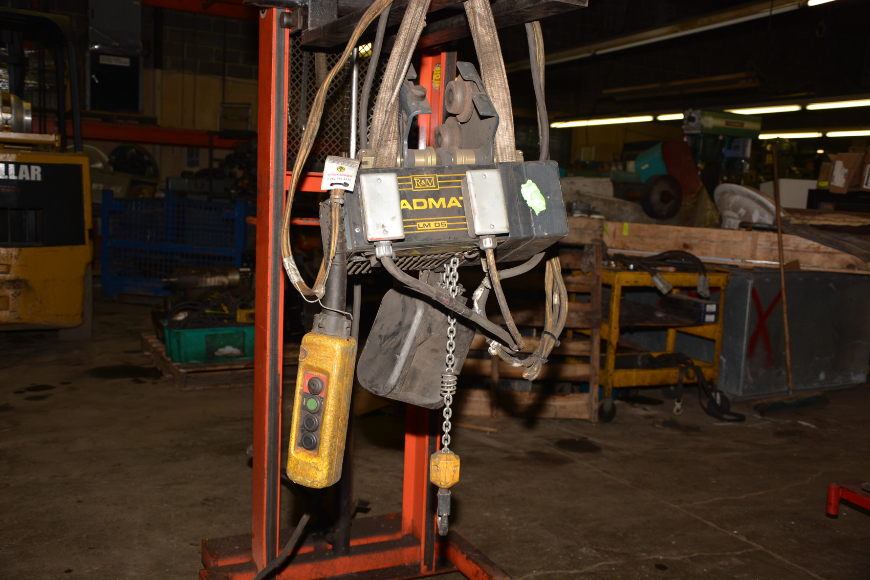 R and M Loadmate, Model LM 05, 1/4 Ton Electric Chain Hoist, 20' Lift
