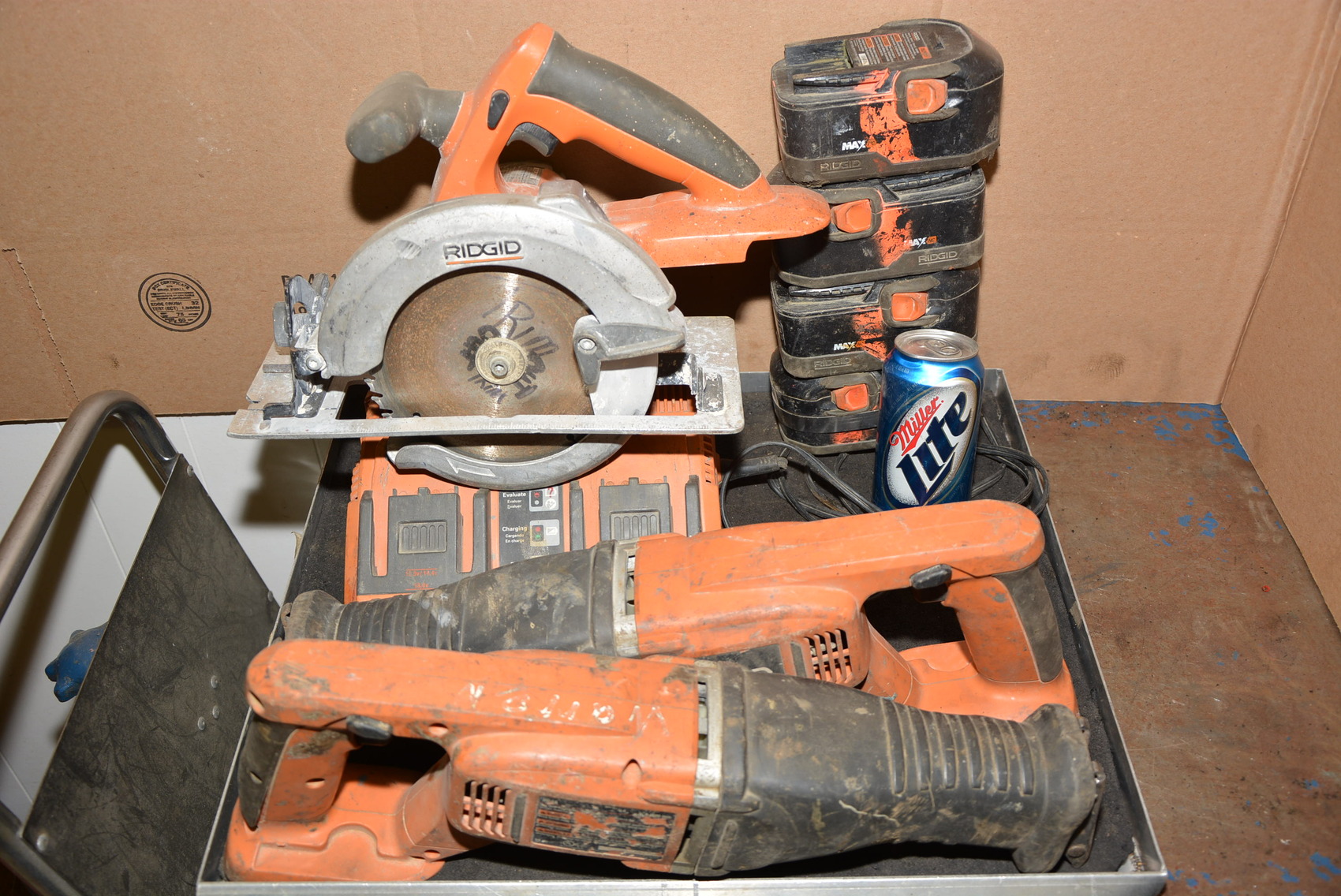 Ridgid Cordless Electric Power Tool Set,Ridgid R844,Ridgid R845 nrt