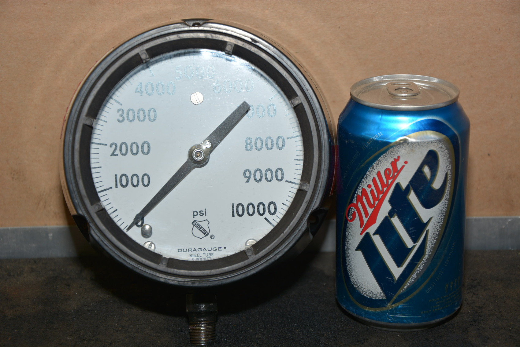 Ashcroft Duragauge 10,000 PSI stainless Pressure Gauge