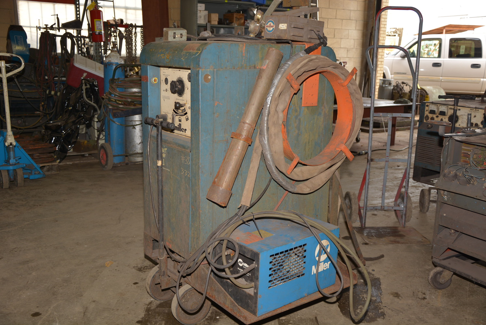 Miller 330A/BP AC/DC TIG STICK Welder,Radiator-1,Foot PedAL, Aluminum