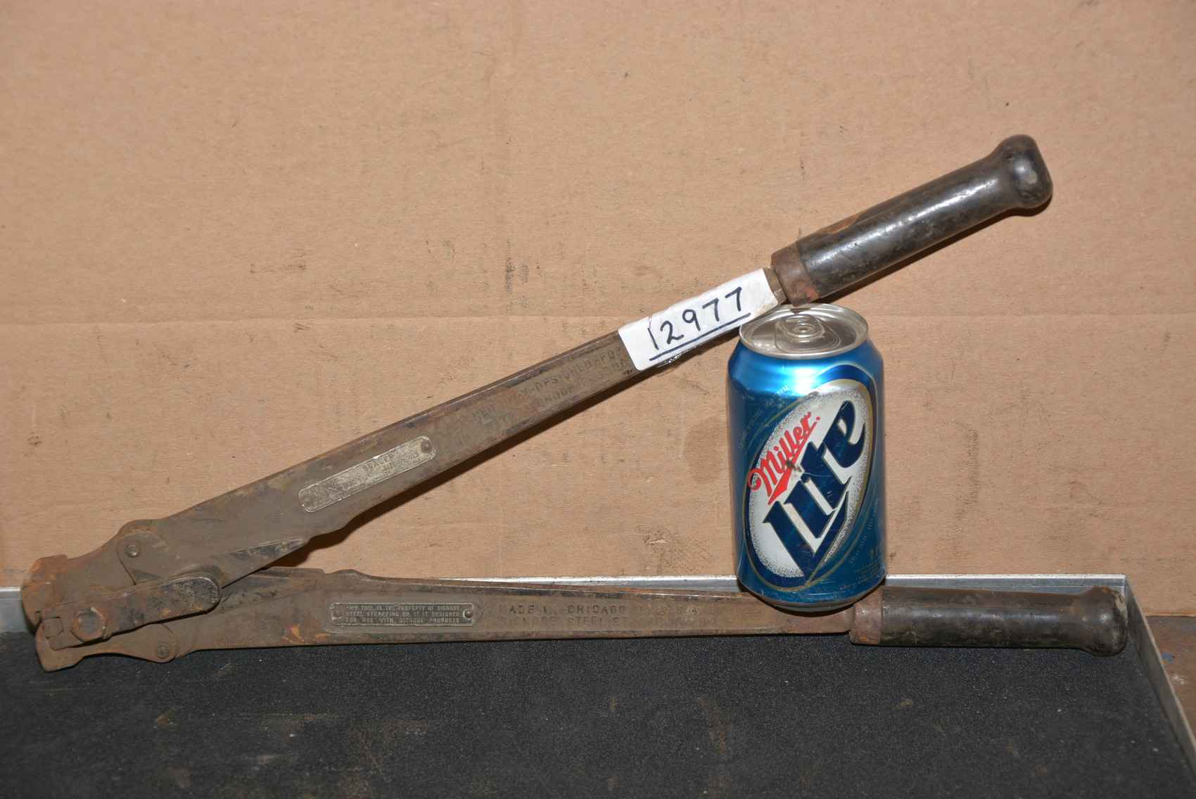 Signode 1/2"Capacity Banding Clip Crimper,Model No.9,USA