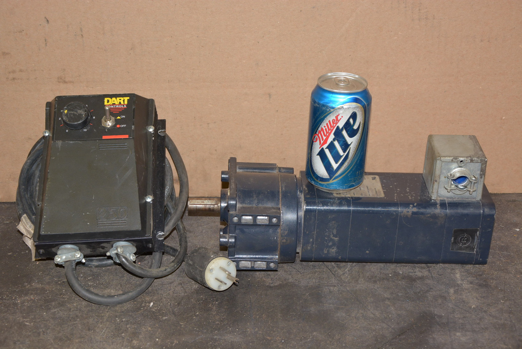 RAE Variable Speed DC Gear Motor w/Dart 115v Drive,Single Phase