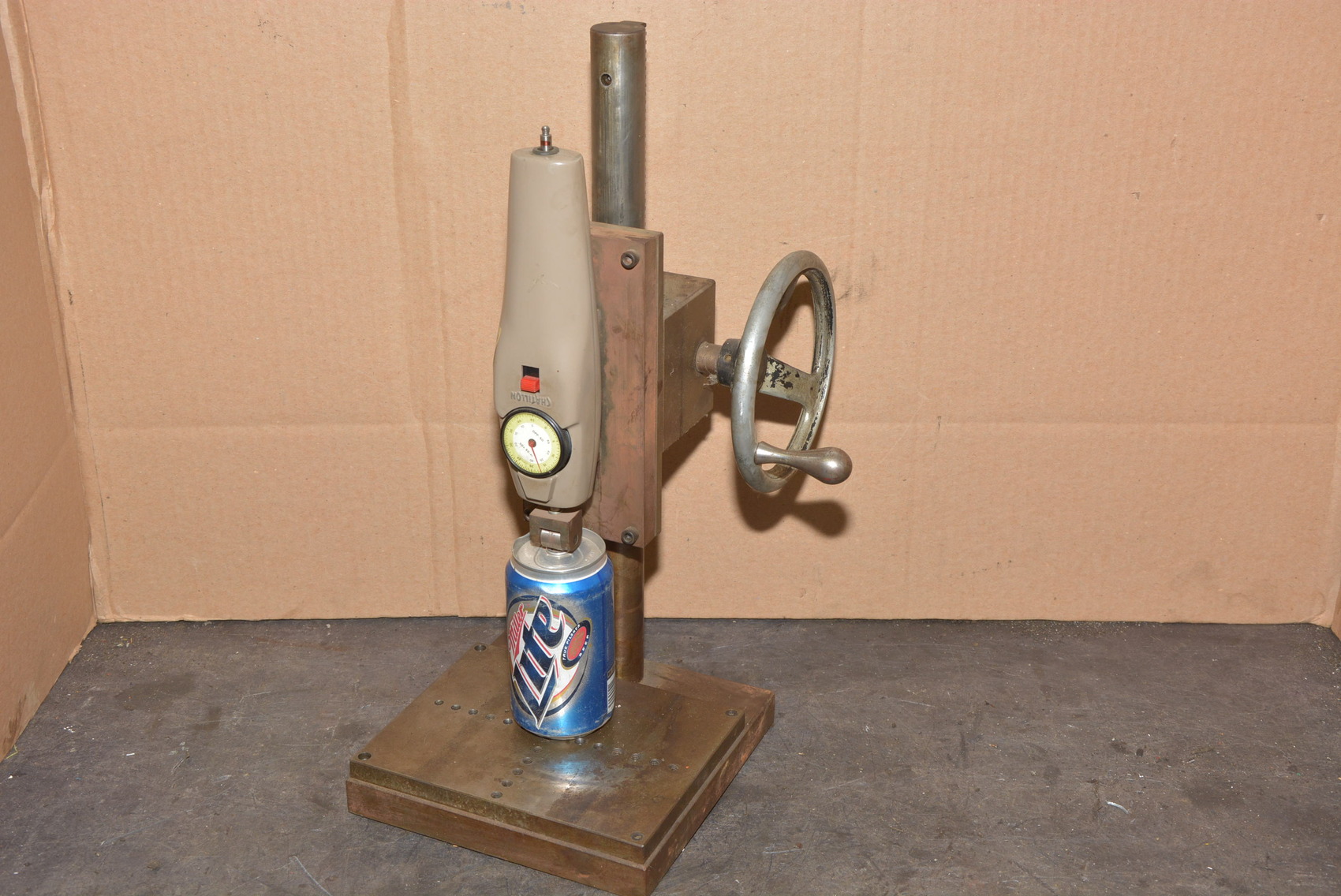 Chatillon DPP50 Force Gauge w/Height Adjustable Fixture