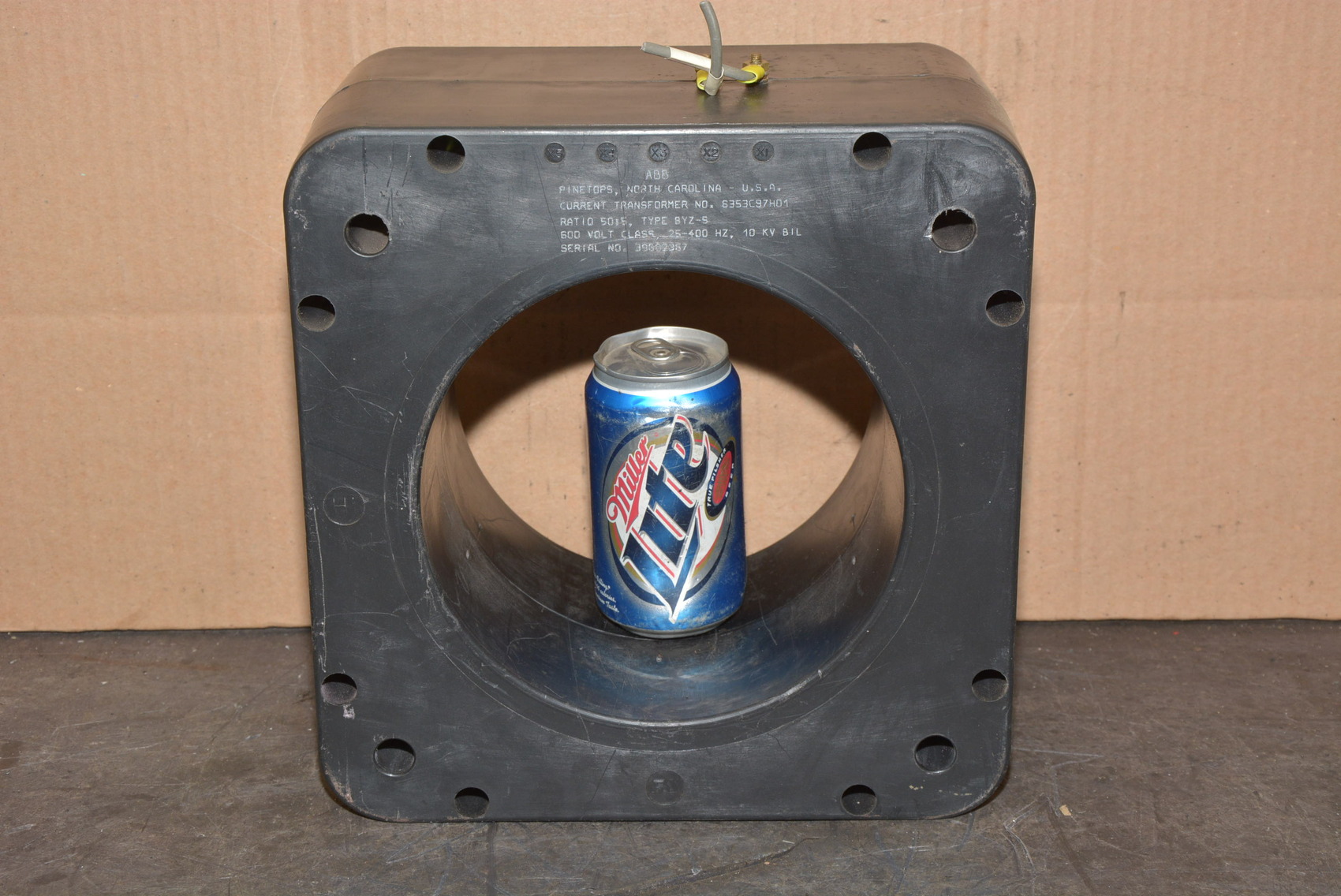 ABB Type BYZ-S Current Transformer,50:5 Ratio,600V,10KV BIL