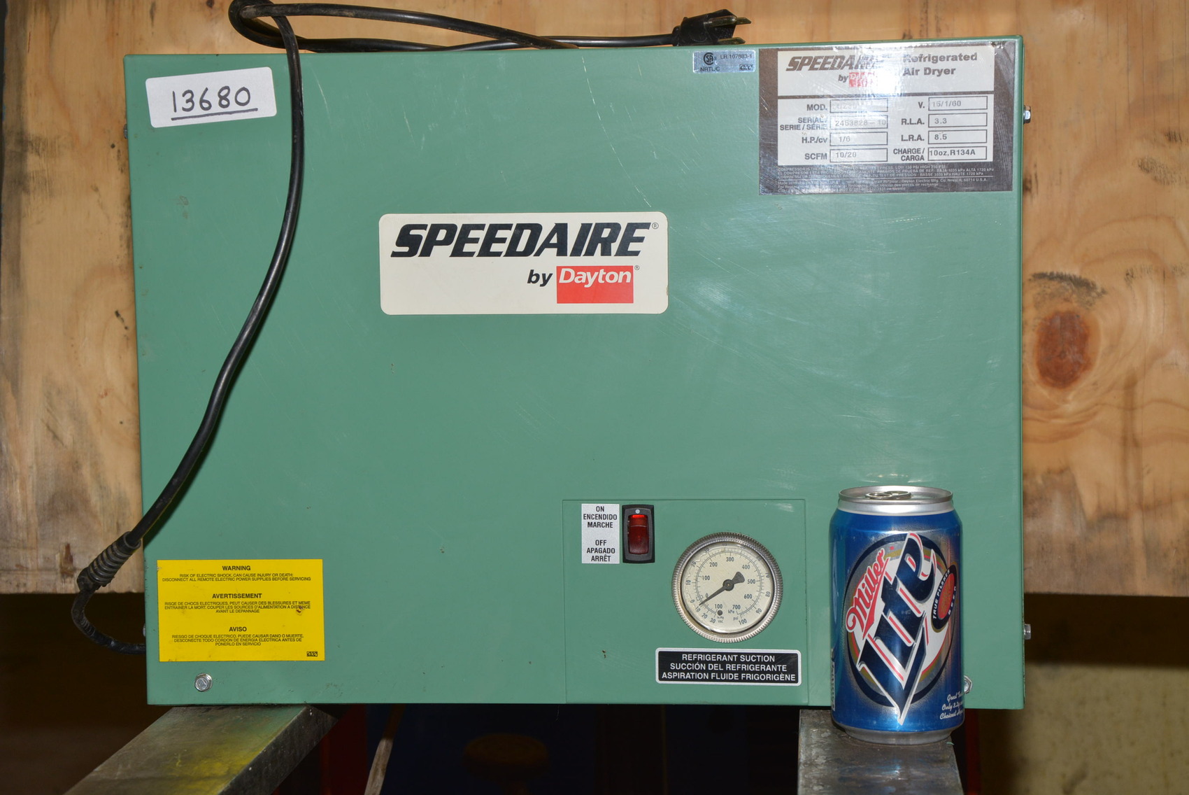 Dayton Speedaire 5UZ85,10/20 SCFM Refrigerated Air Dryer,1-Phase