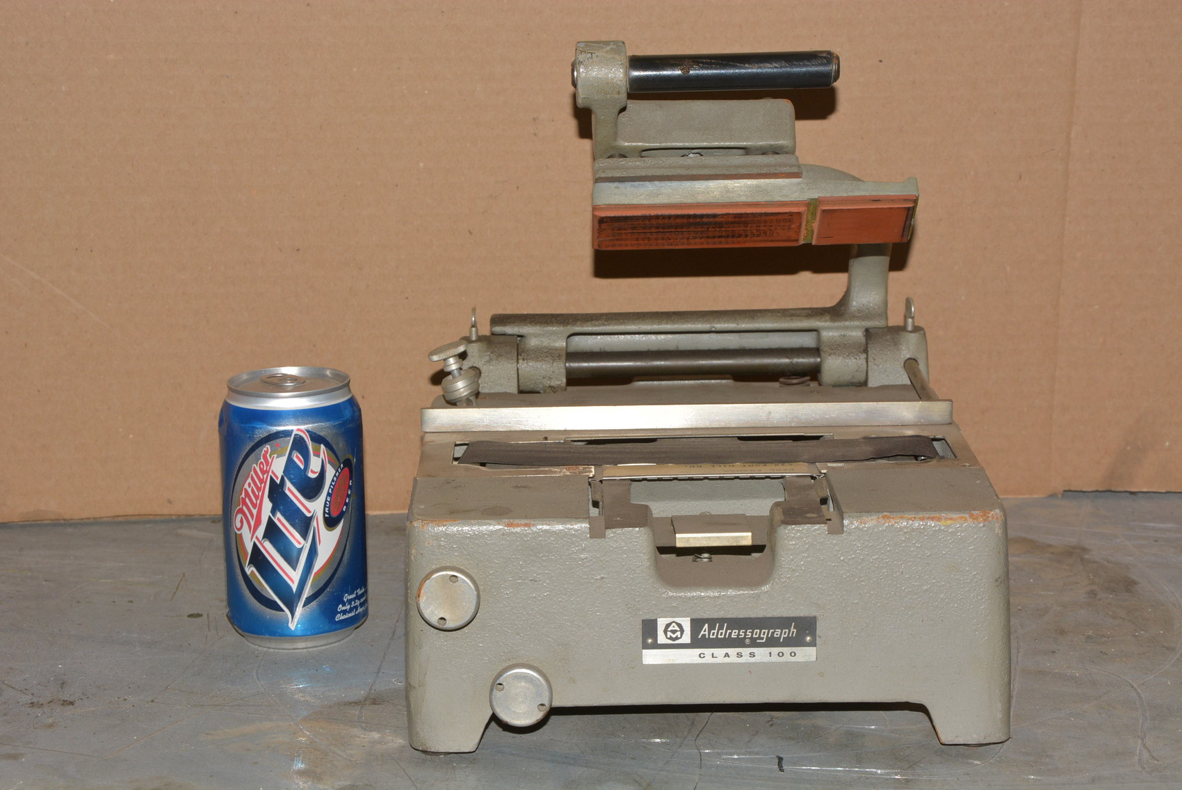 Vintage Addressograph Class 100 Embossing Machine,Complete