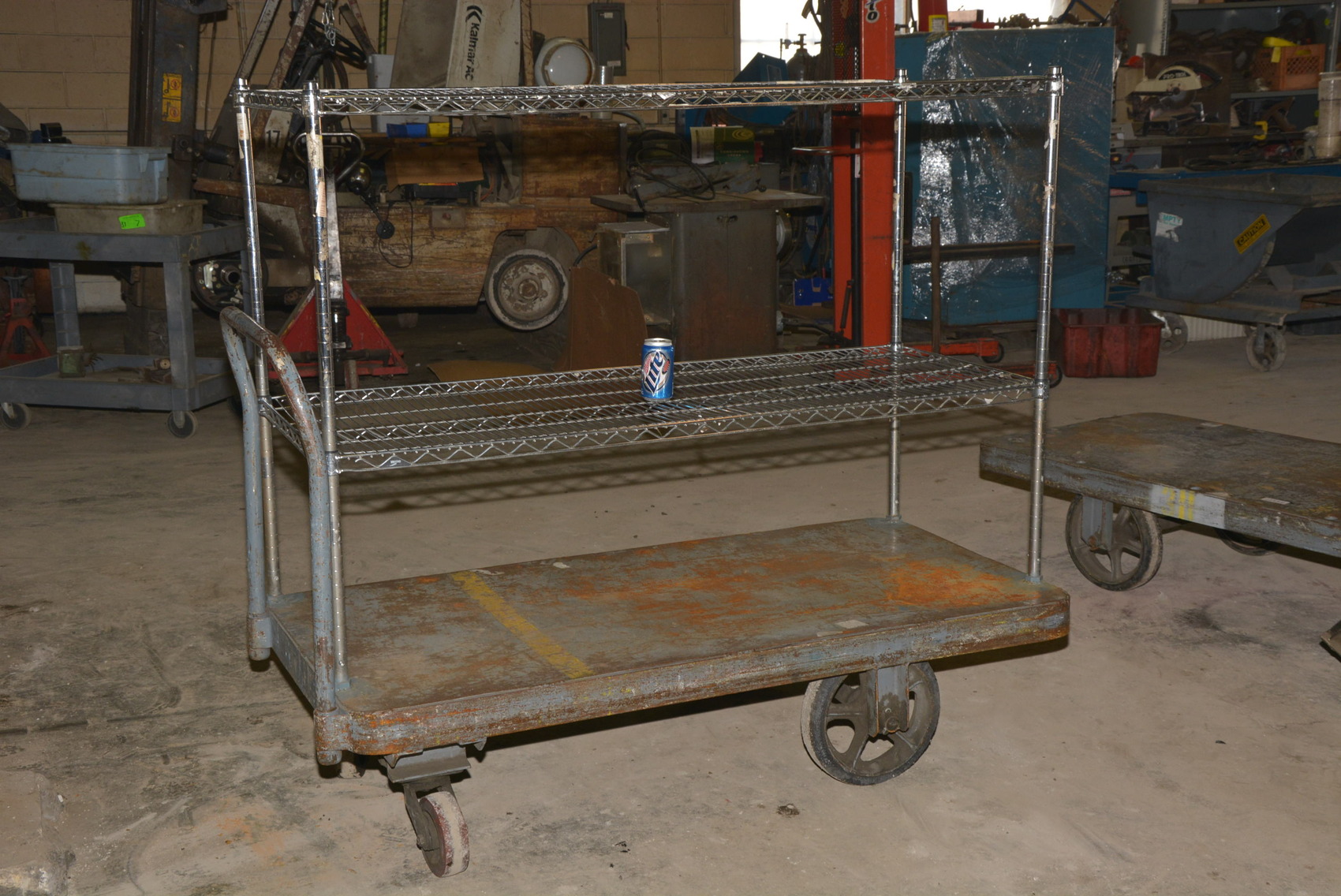 Heavy Duty Material Handling Cart w/Metro Rack Shelving