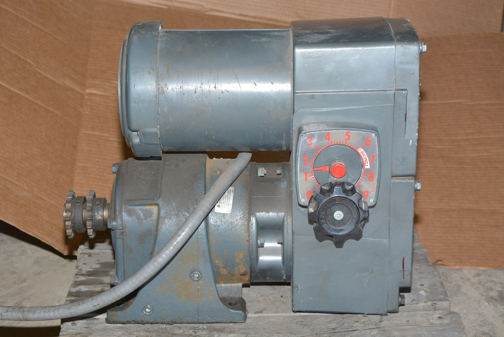 1-1/2 HP U.S.Motors Model E04-E740-F Variable Speed Drive varidrive