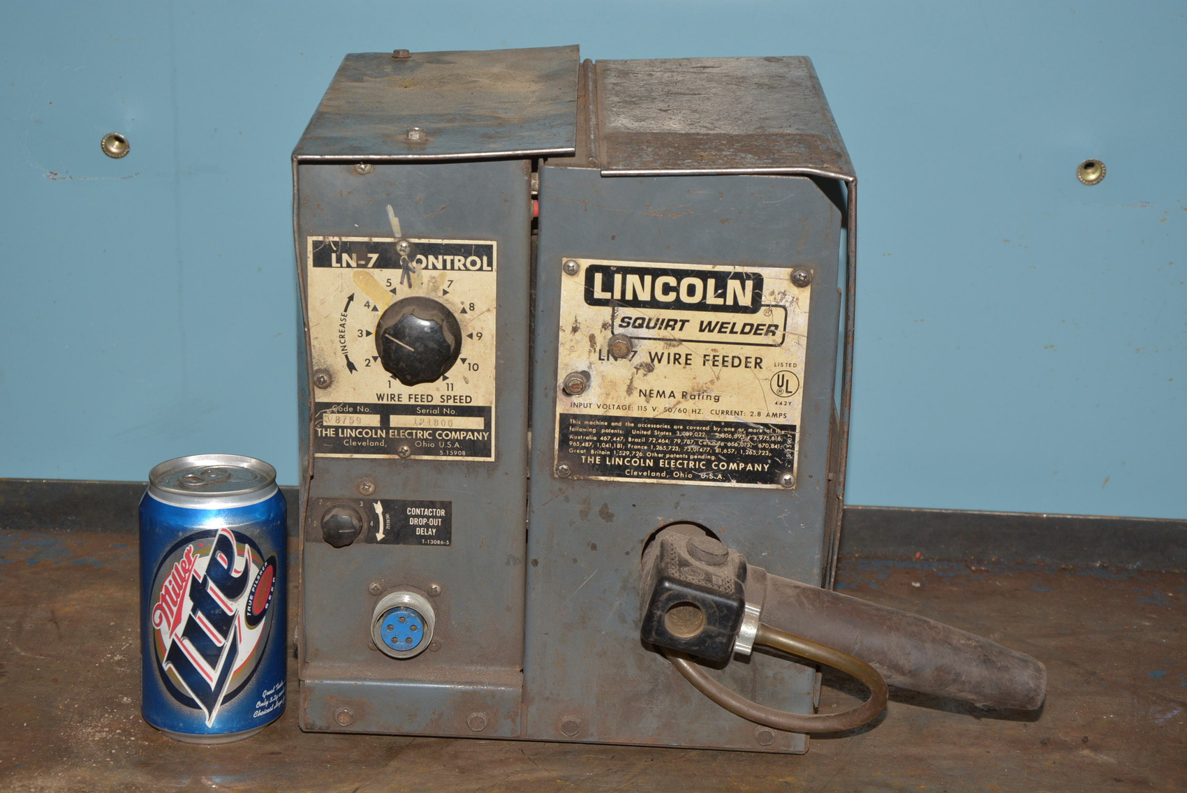 FOR PARTS Lincoln LN7 Squirt Welder Wire Feed,No.8759,Single Phase