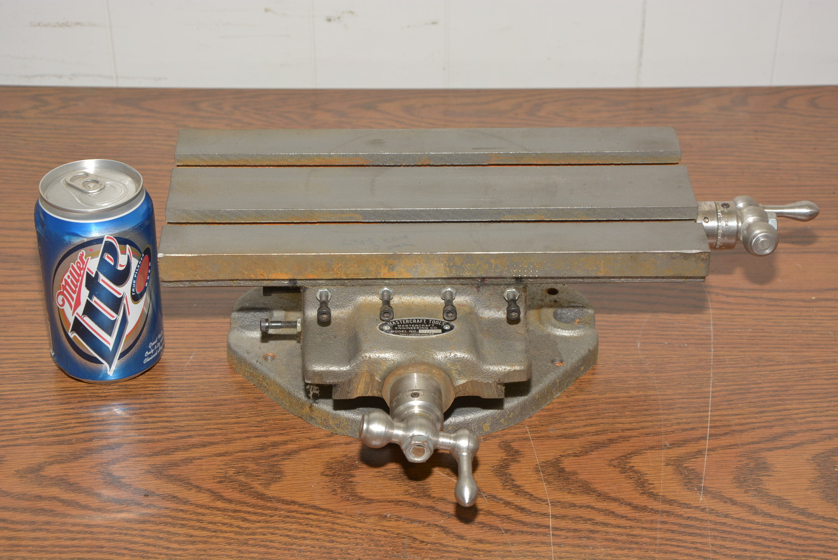 Mastercraft Model 800 12"X 5-1/2"X-Y Cross Slide Table,T-Slots