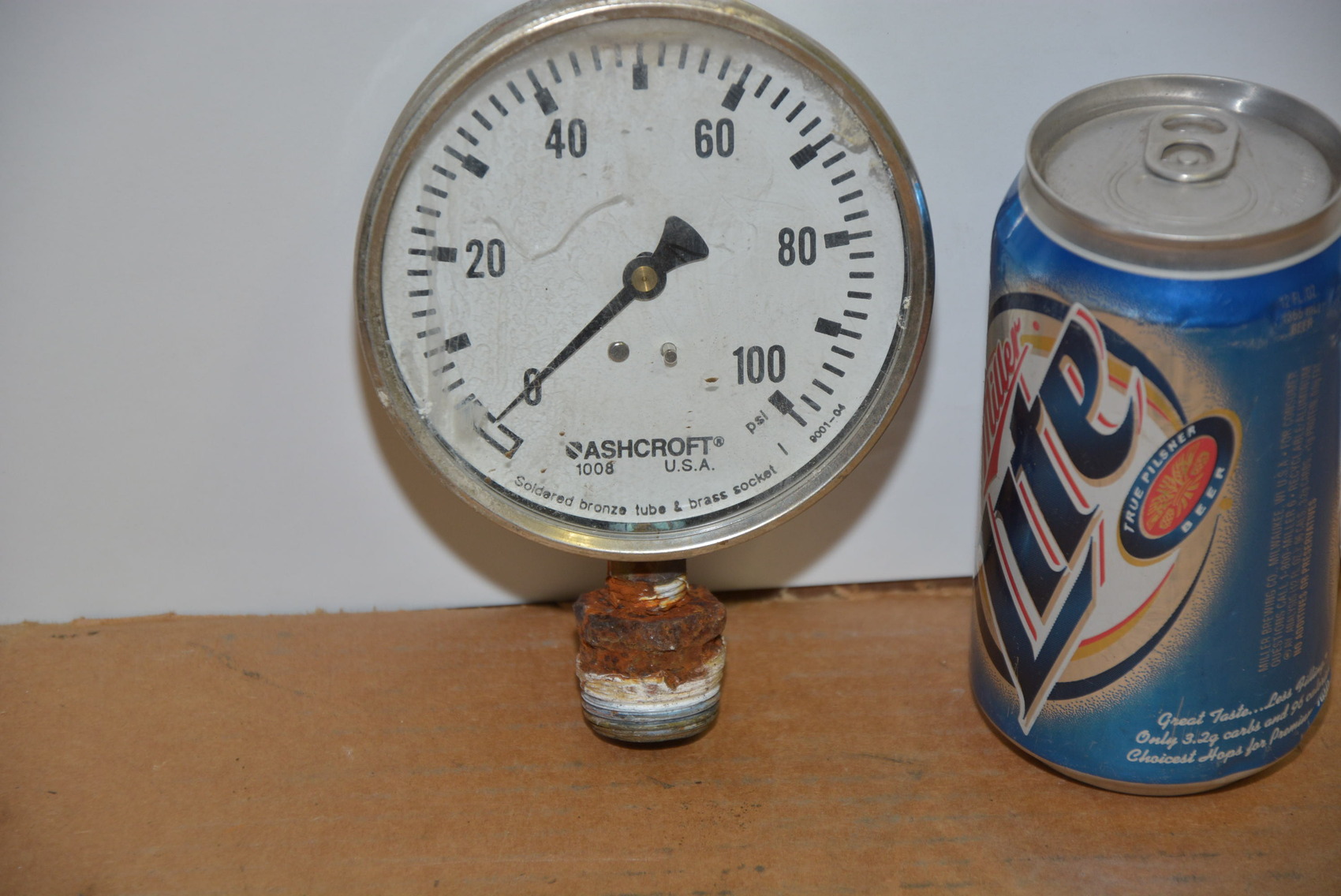 4"Stainless Ashcroft Pressure Gauge 0-100 PSI