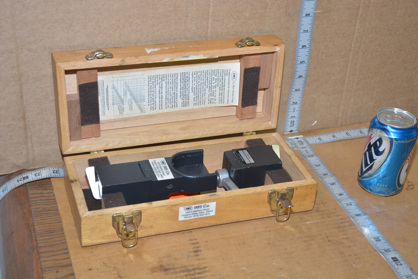 IMS Co.Tie Bar Strain Gage Stress 1000 PSI for Steel,NO DIAL INDICATOR