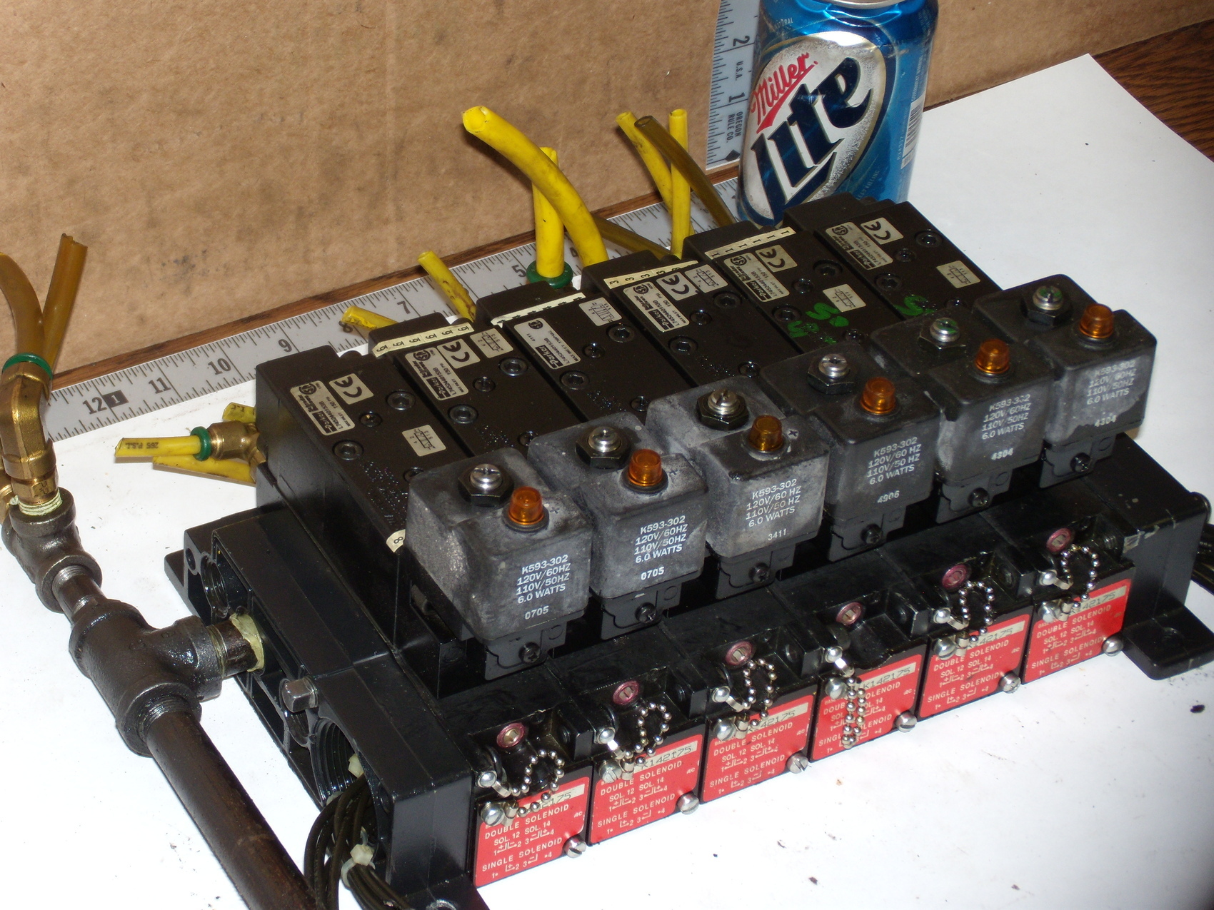 Parker Pneumatic Valve Bank L7452440153B; K593302; K142175