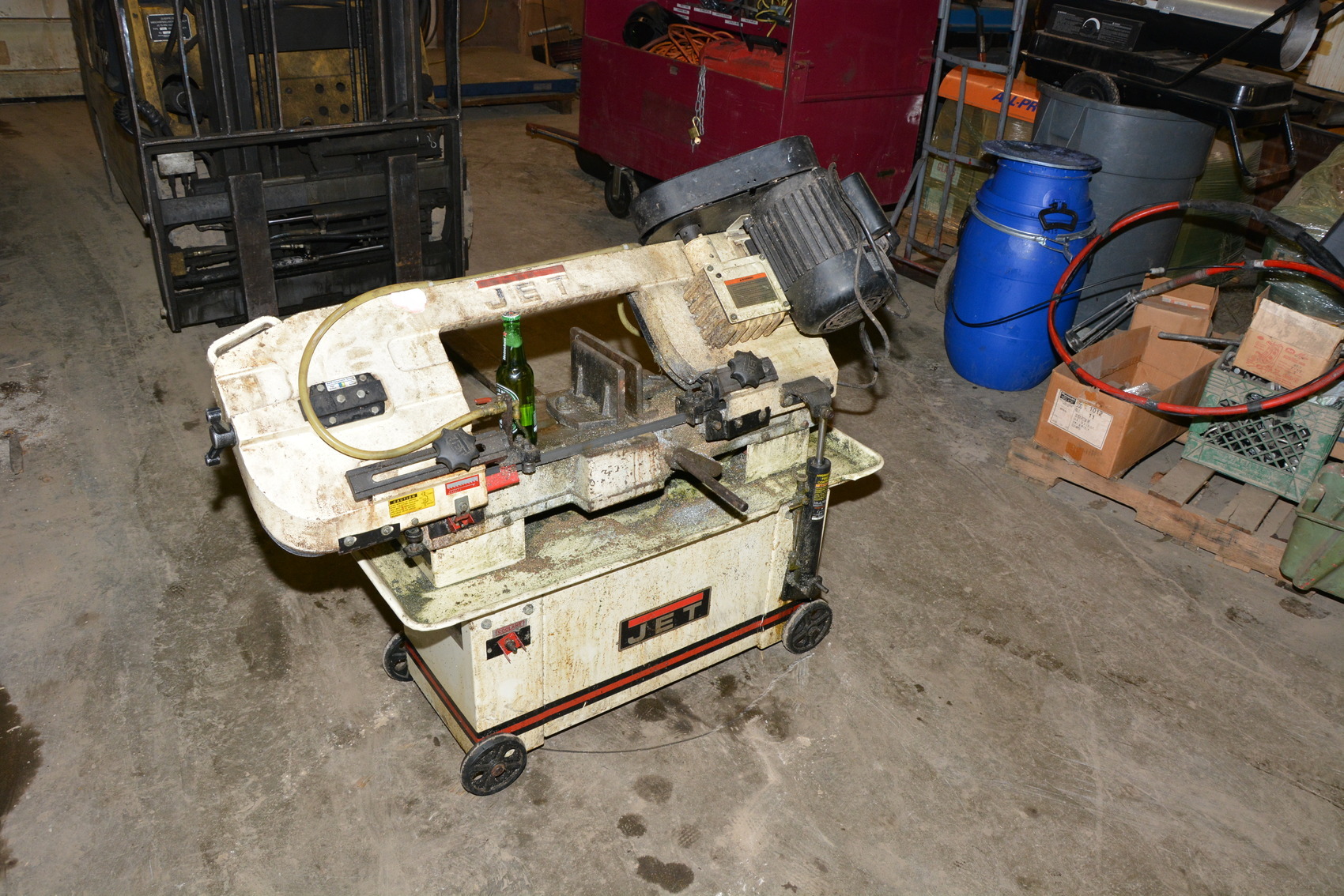 Jet 11 x 4"Cut Off Horizontal Wet Band Saw;1 PH;3/4 HP;4 pole