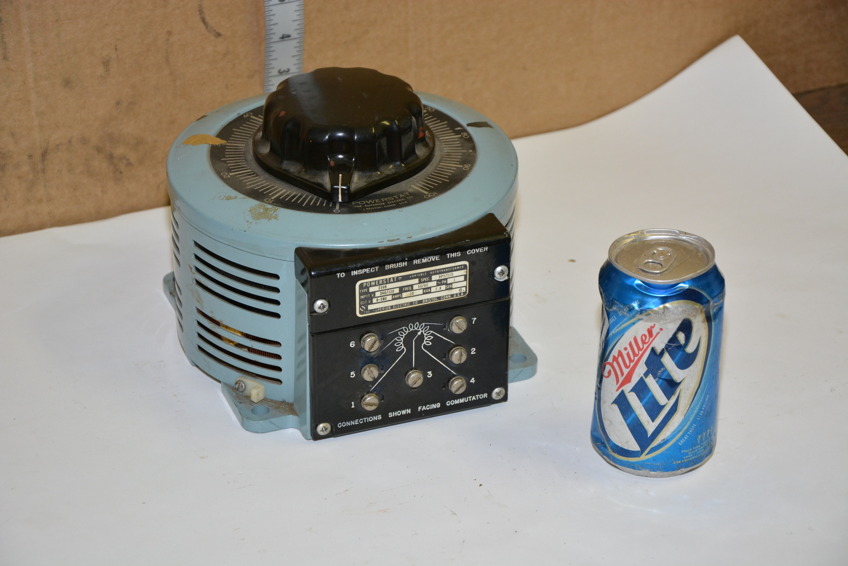 Powerstat 236B Variable Autotransformer Variac;240/120-in;280-out