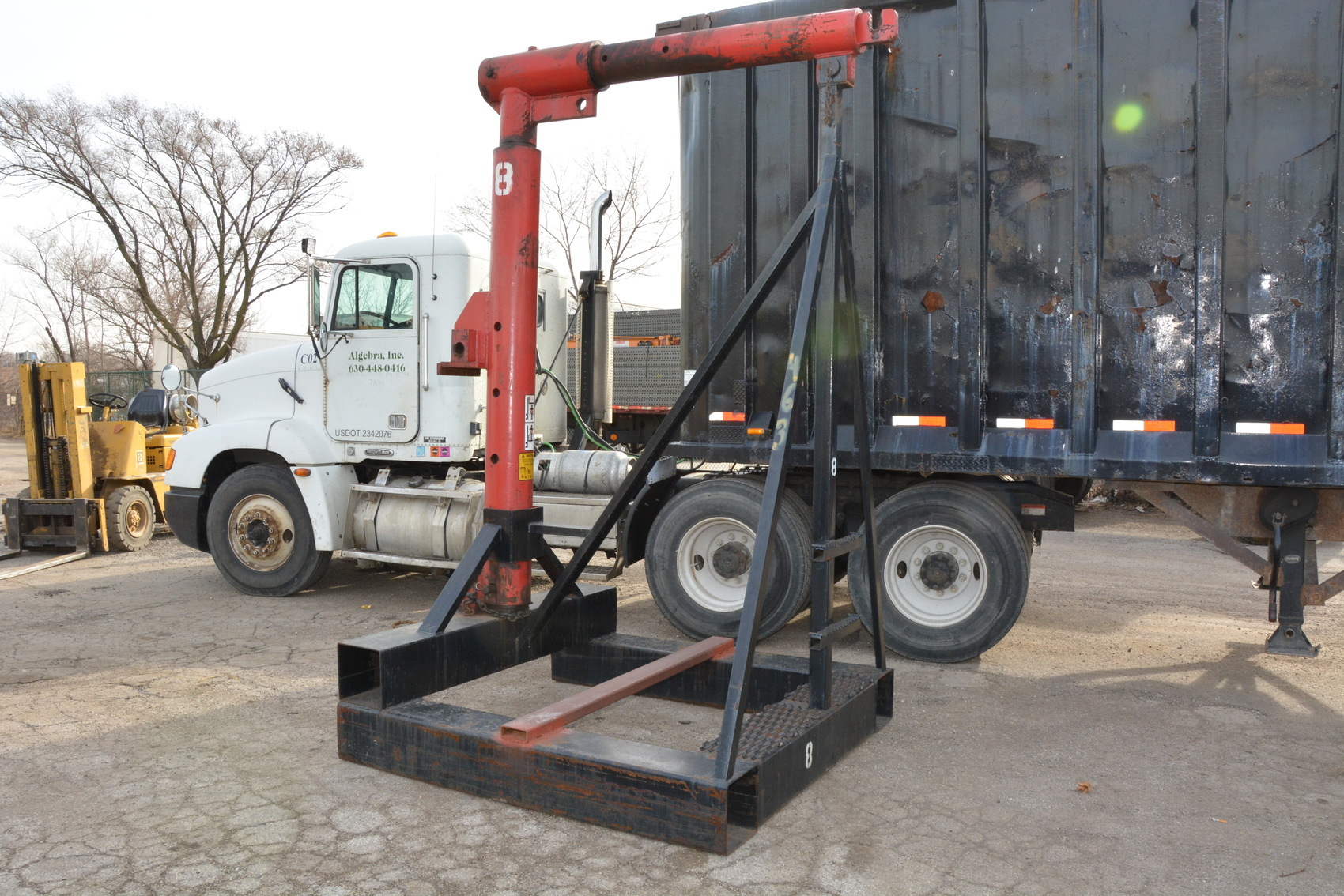 Forklift extendable Jib Lift Boom Crane 30000 lbs cap