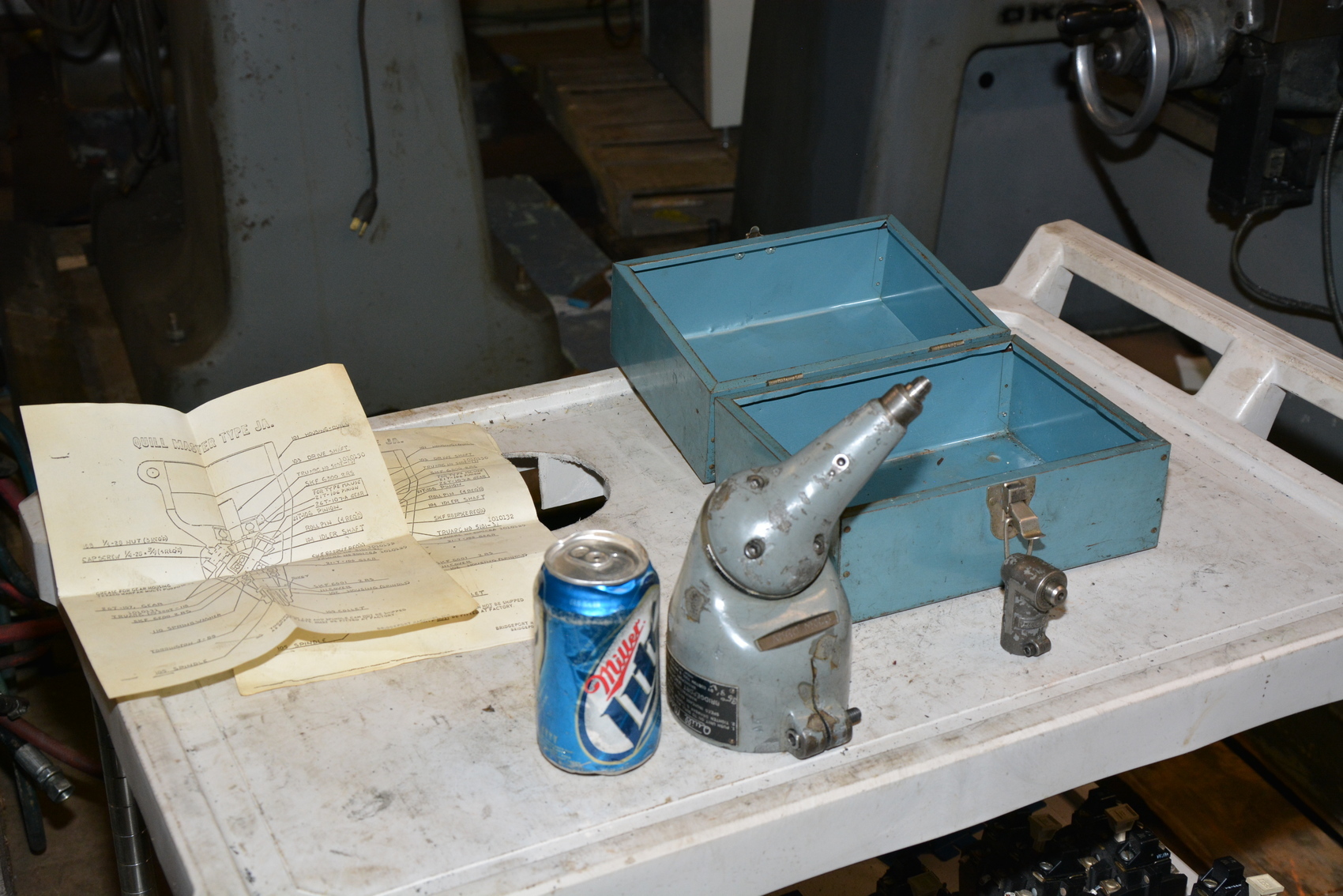 BRIDGEPORT JA QUILL MASTER ATTACHMENT, QRA RIGHT ANGLE