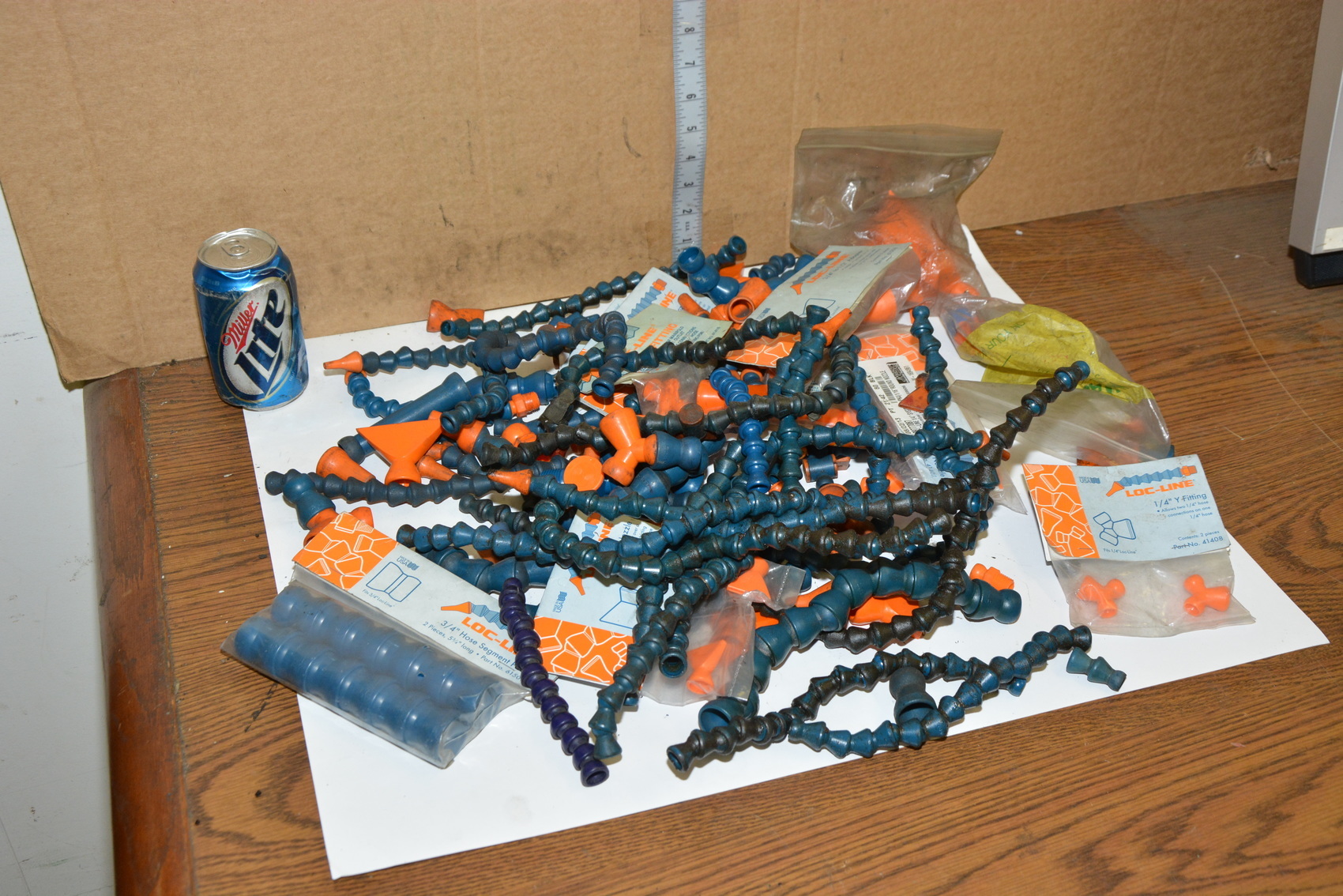 Large set of Loc-Line Adjustable Coolant Hose and Fittings