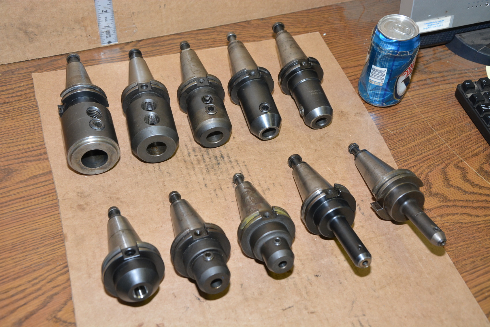 Lot of 10 CAT V40 End Mill Tool Holders 3/16"11/4"Diameters