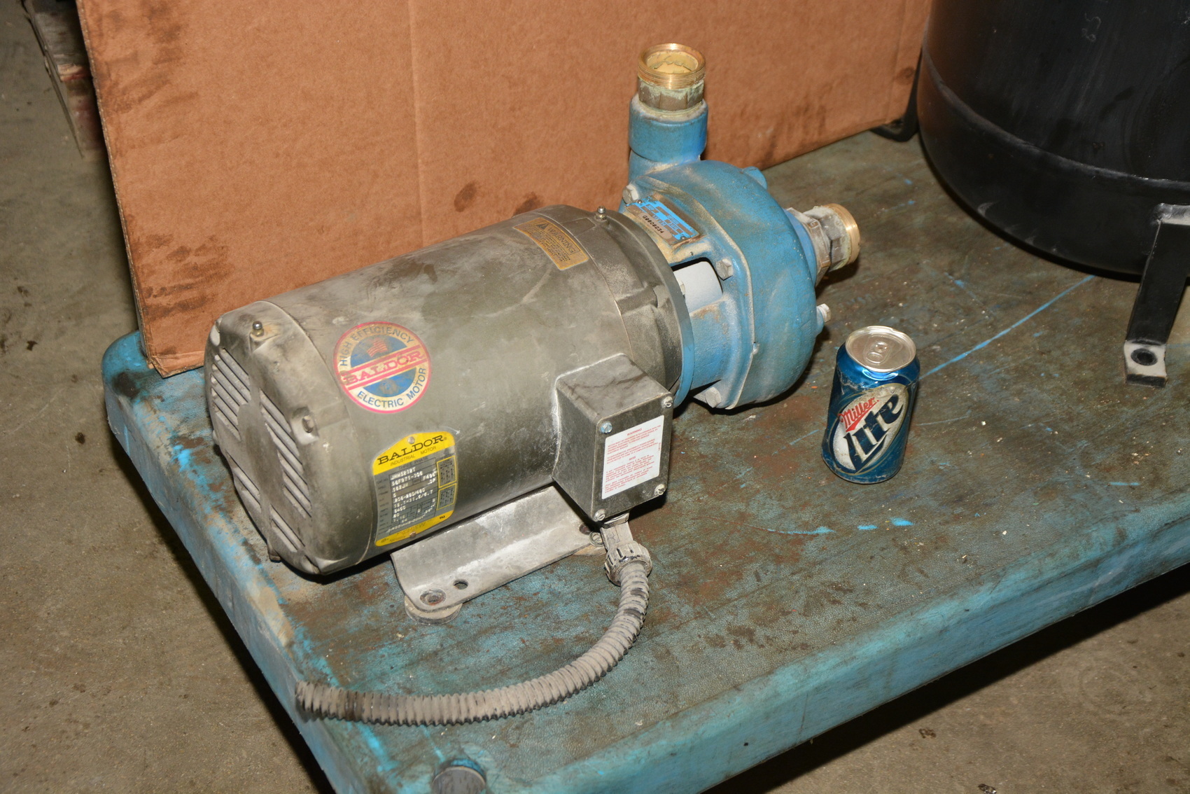 Goulds 3BF15035 Centrifugal Water Pump w/Baldor 5 HP Electric motor