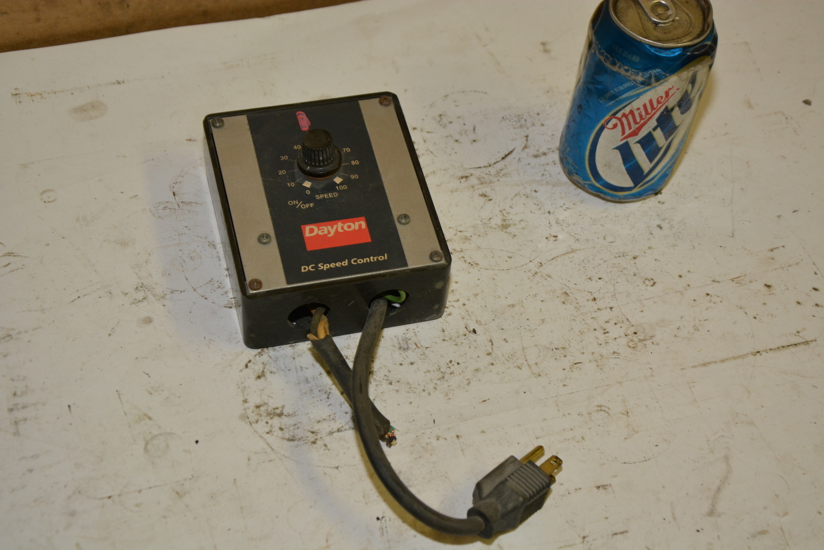 Dayton 4Z527E Speed control,1/50-1/6 HP;115 VAC to 90 VDC