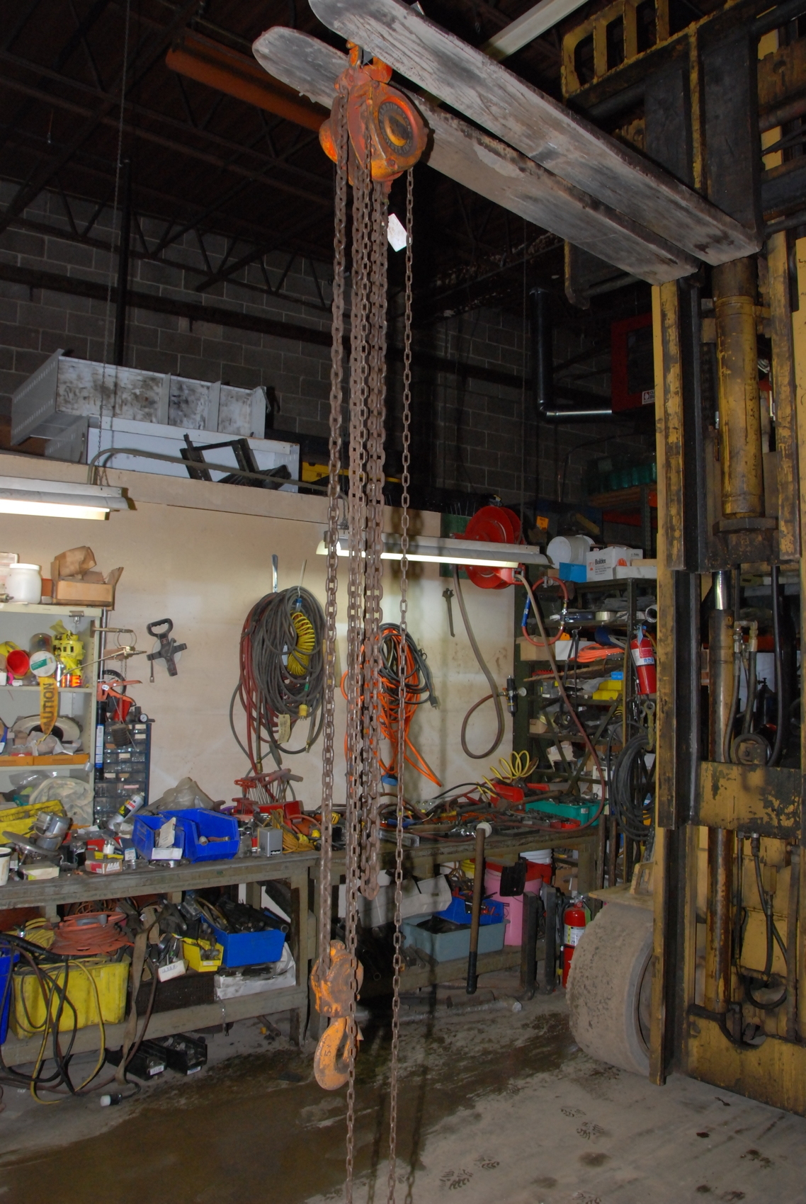 Harrington 5 ton manual Chain hoist;10ft lift;