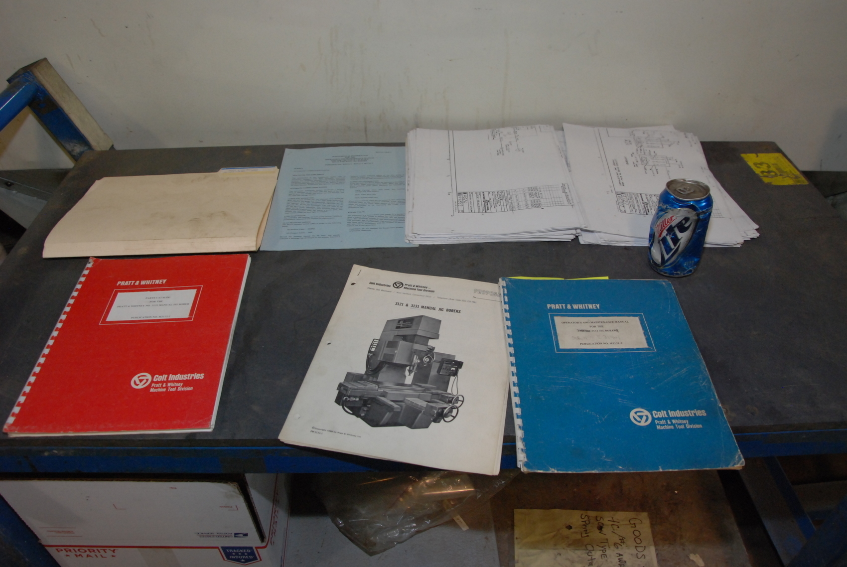 Documents,manuals,schematic-Pratt and Whitney 3131 Jig Borer;E31401