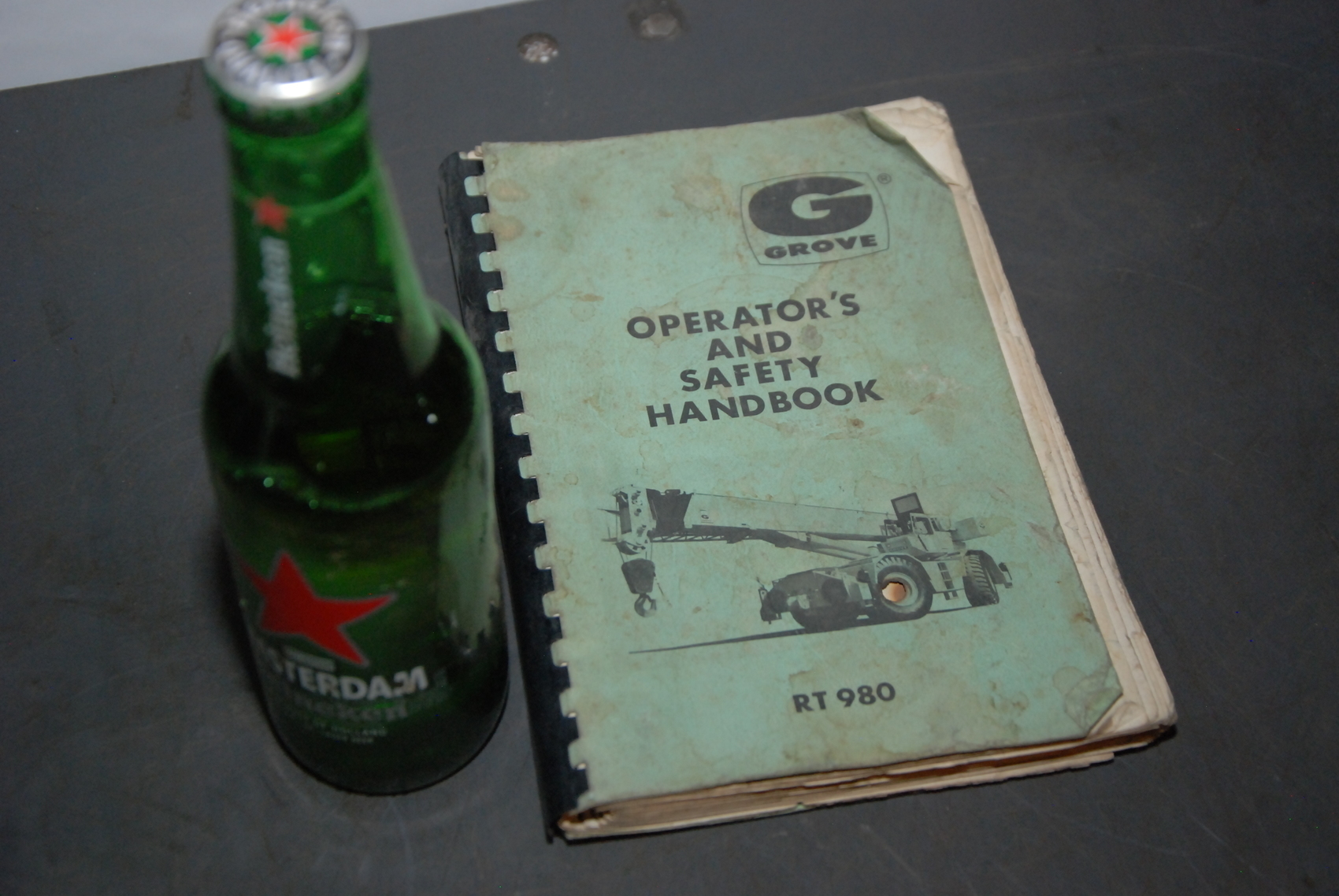 GROVE RT980 Crane operators handbook manual nopl
