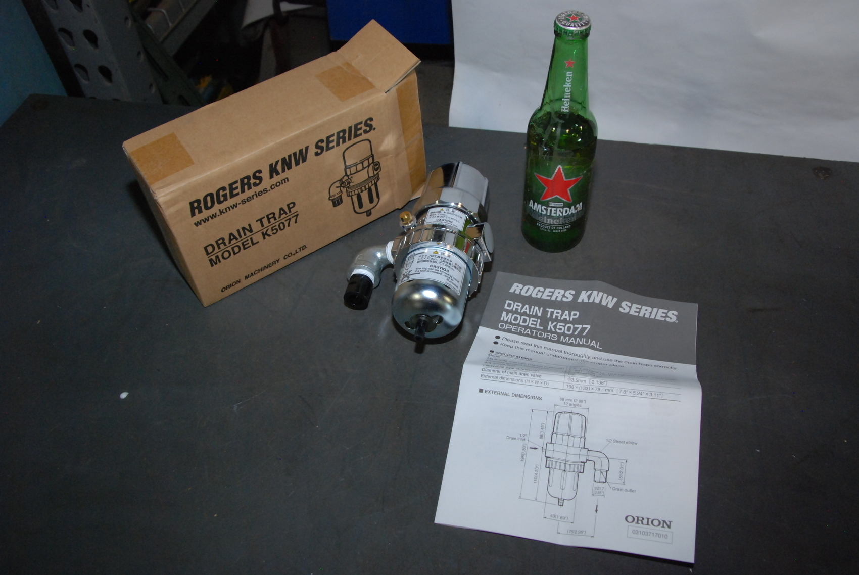 New Orion Rogers K5077 Drain trap;Kobelco KNW series