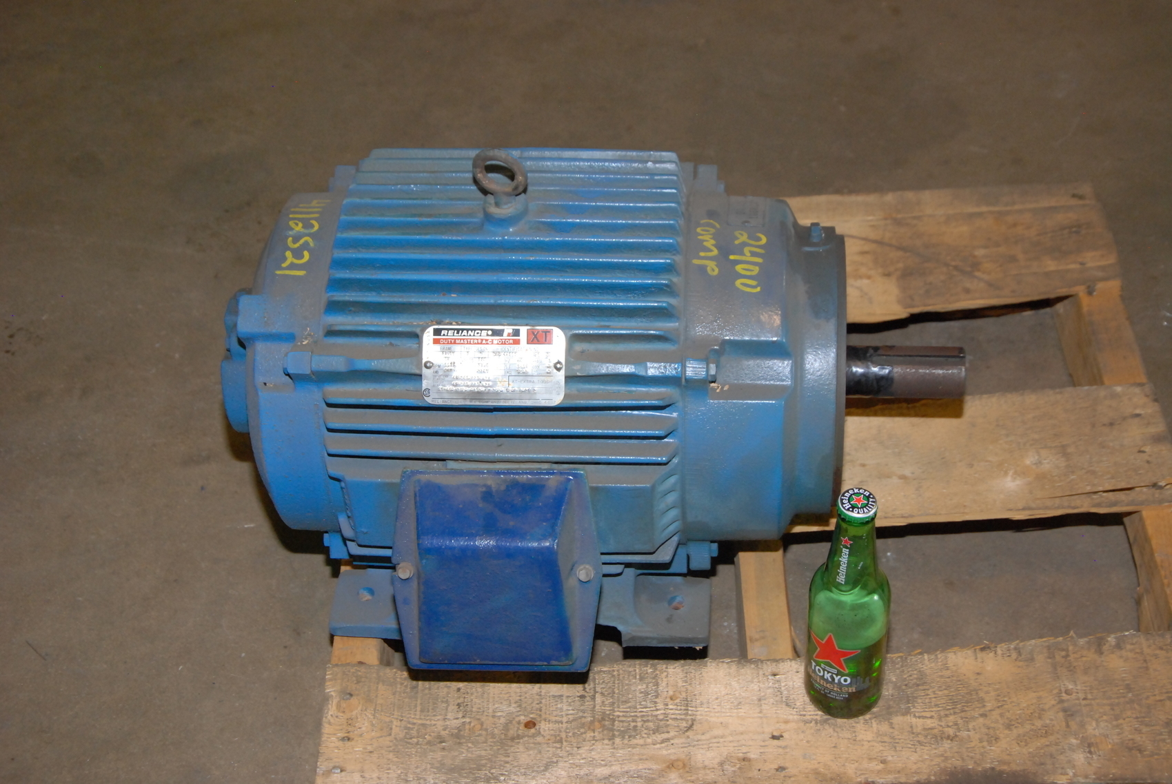 Rebuilt RELIANCE DUTY MASTER A/C MOTOR 1MAF46317;FRAME 256TY;10HP