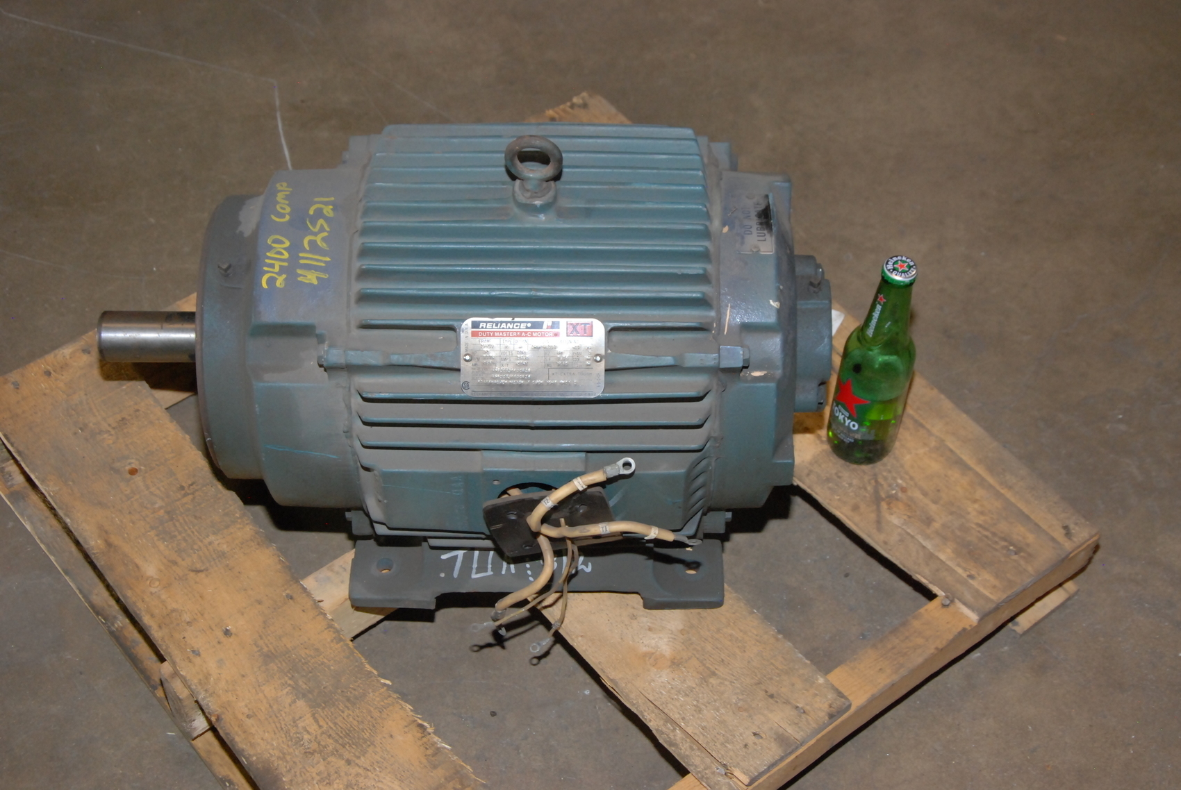 Rebuilt RELIANCE 10HP Electric MOTOR 2MAF46317;FRAME 256TY;1175 RPM