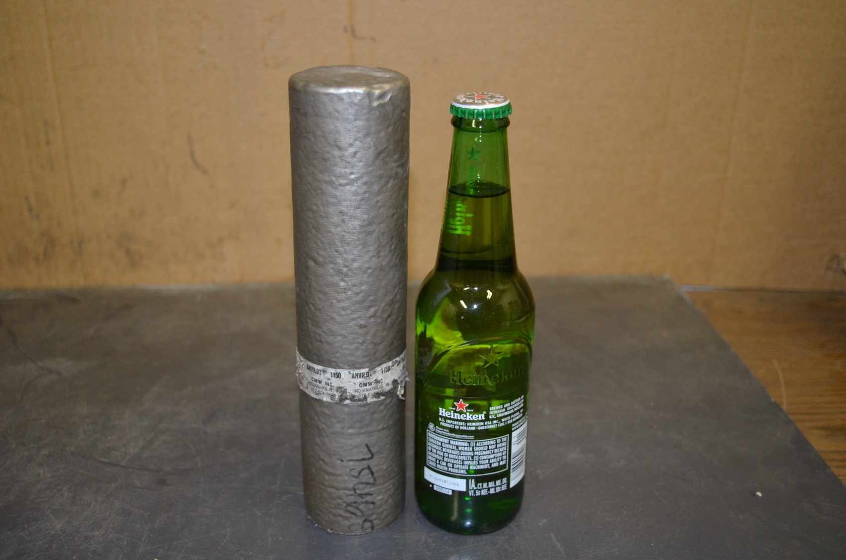 ANVILOY 1150 Tungsten High Temp round Alloy bar;2-3/16x9-1/4";21.2lb