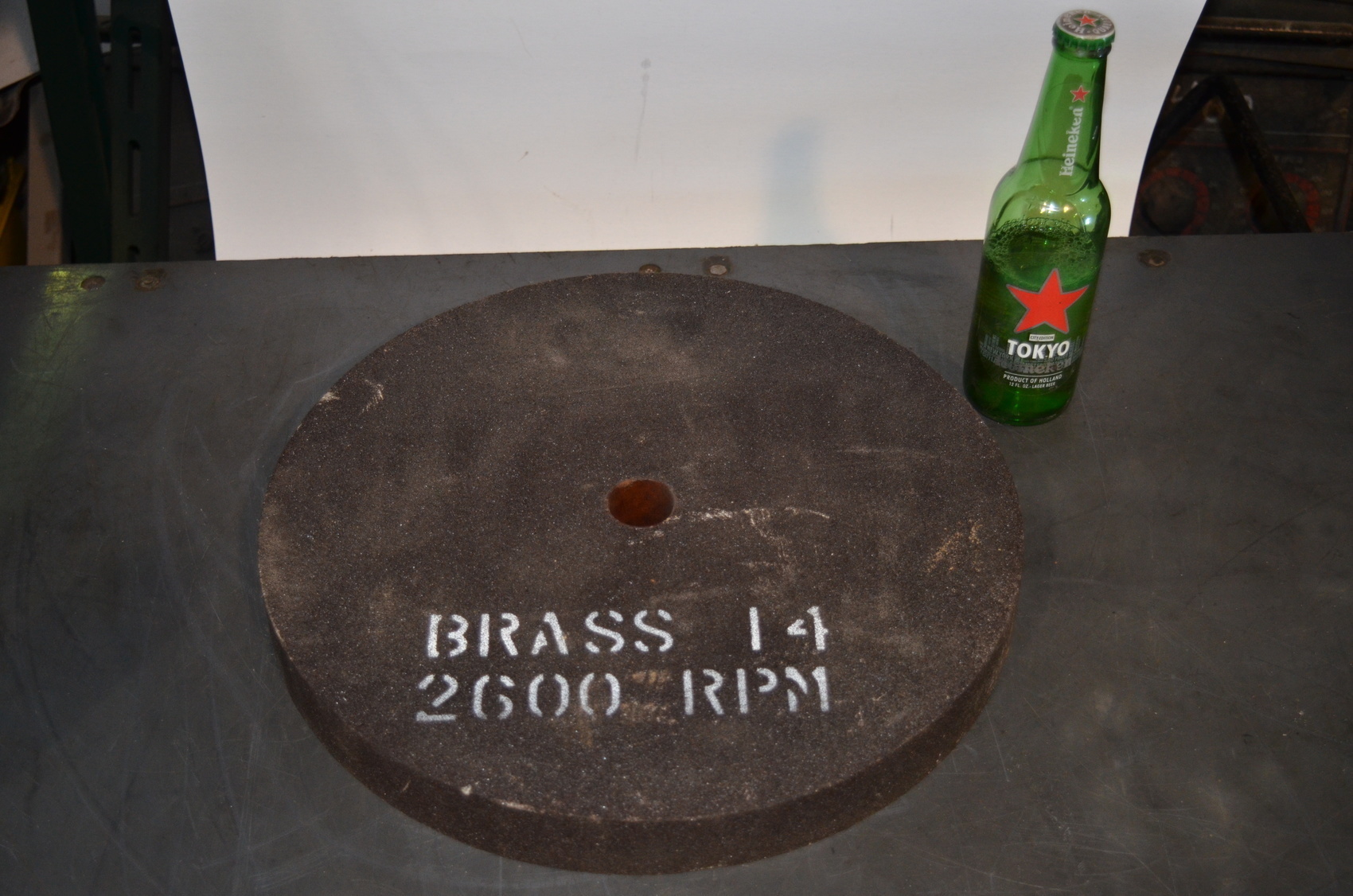 NEW Brass 14 Grinding Wheel;14";1-1/4;1-1/2"