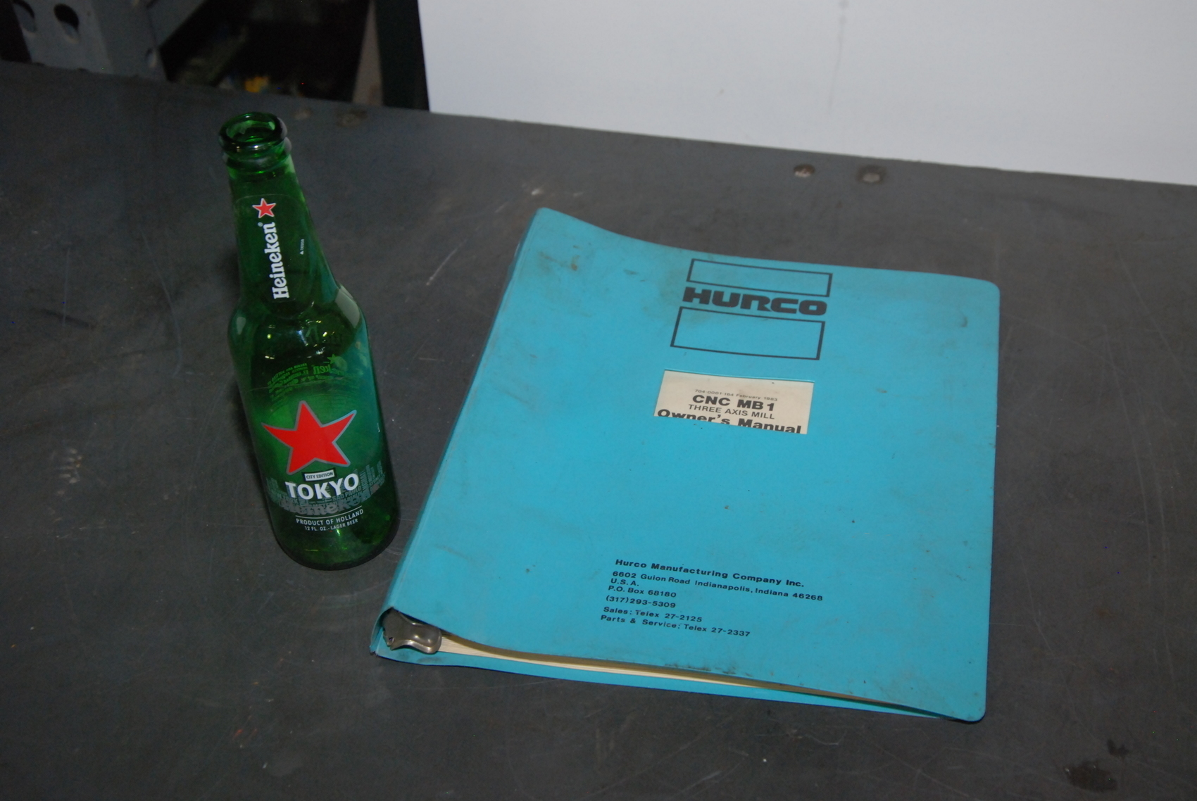 Hurco CNC MB1 Three Axis Mill Owner's Manual