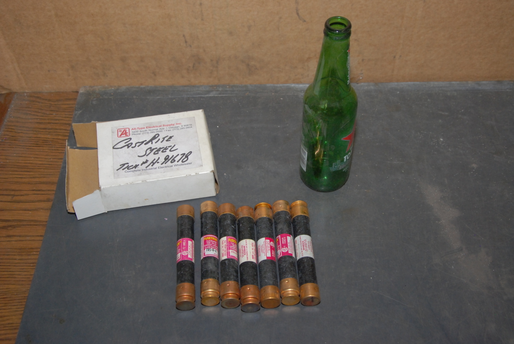 NEW Lot of 7 Buss FUSETRON FRS-R 4 Fuses