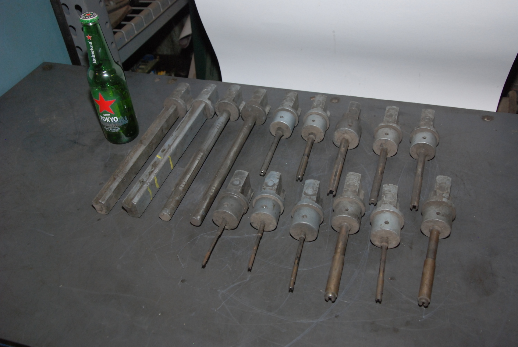 Lot of 15 Sunnen mandrel tool holders;from 6.5 till 12"
