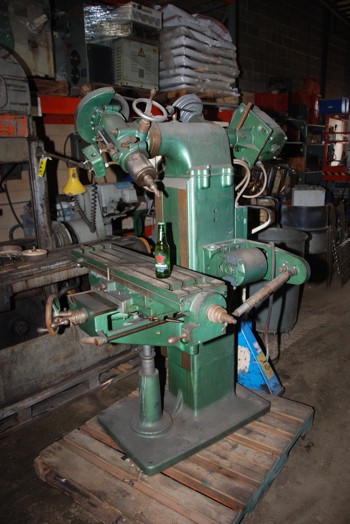 Midway machine Millmaster Milling Drill press;38x9"THREE PHASE mill