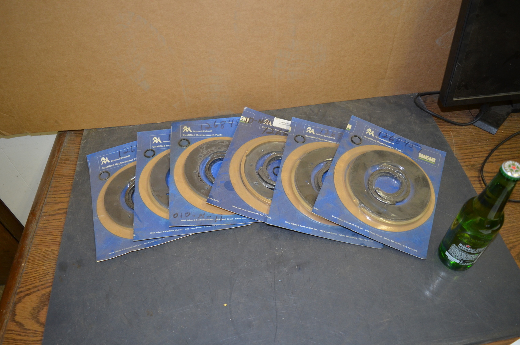 NEW Lot,6,Atwood and Morrill 48174-990-1415-000 Repair kit 6"cylinder