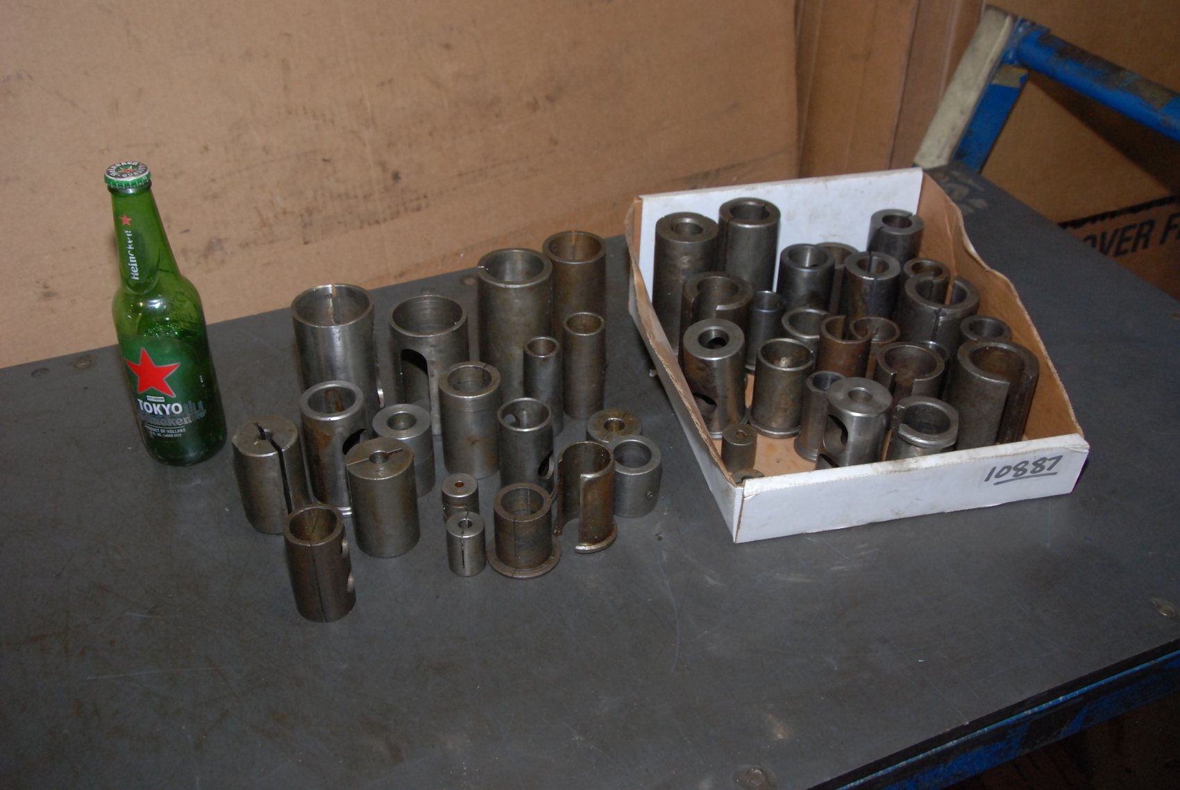 Lot of 44 industrial machinery cnc arbor bushings;7/8"to 2-1/4"OD
