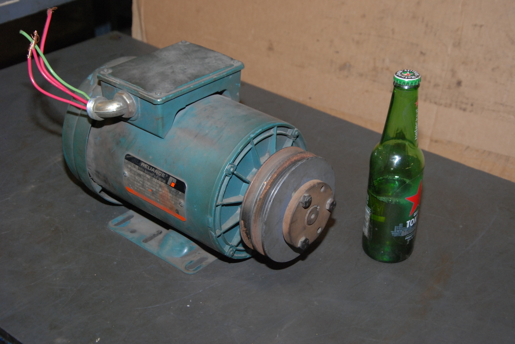 Reliance 1.5 HP Electric Motor;1730RPM;3 Phase;frame FC145T