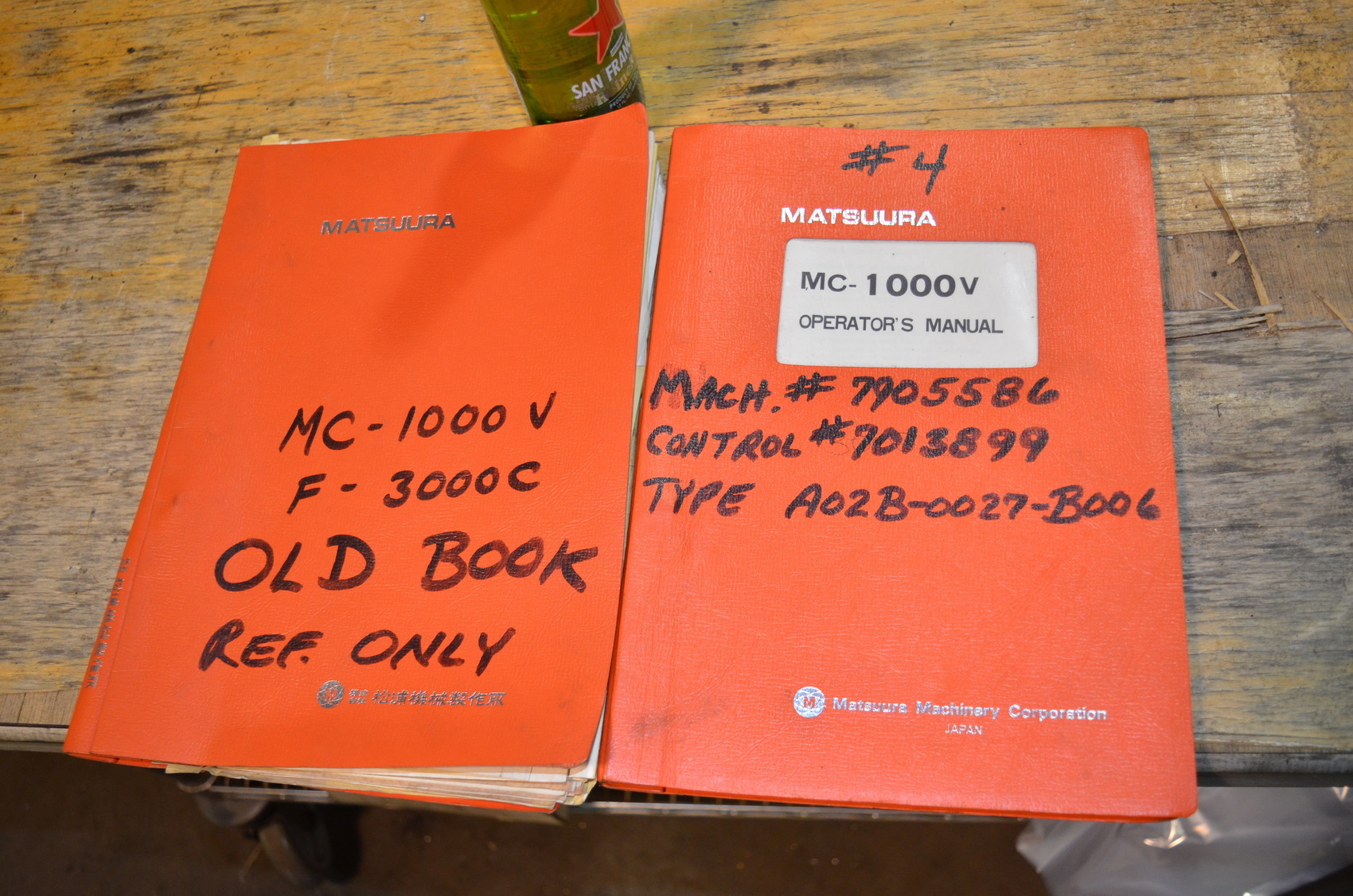 Lot of 2 manuals for Matsuura MC-1000V w/electric schematic