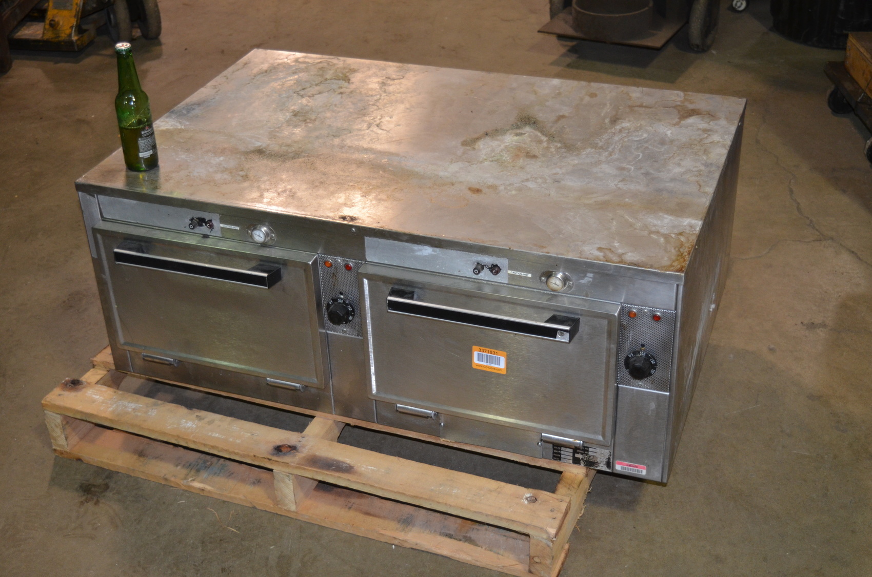 Seco S-2602-0 double food warmer oven;300 C stainless