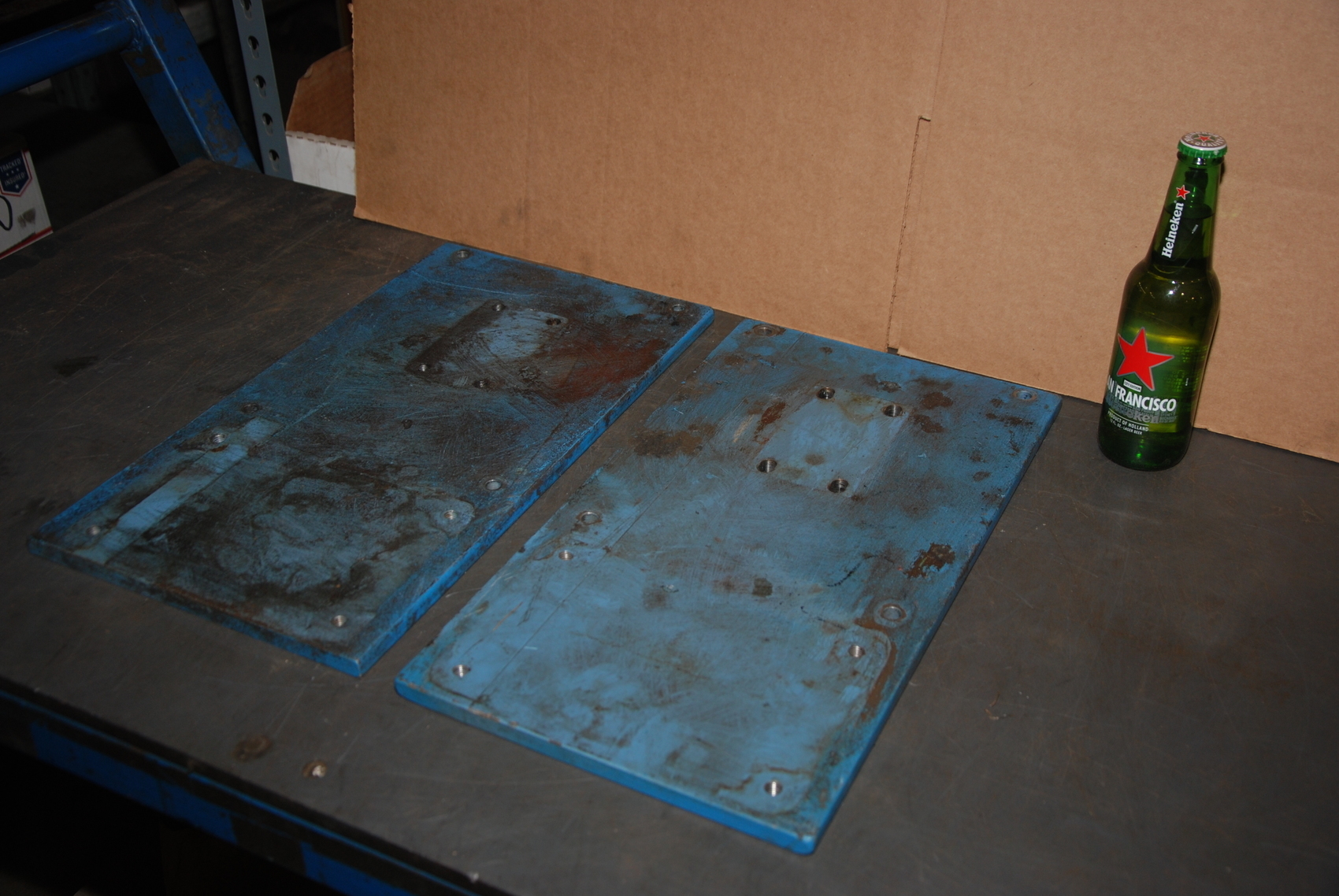 Lot of 2 steel Plate for blacksmith anvil,50 lbs